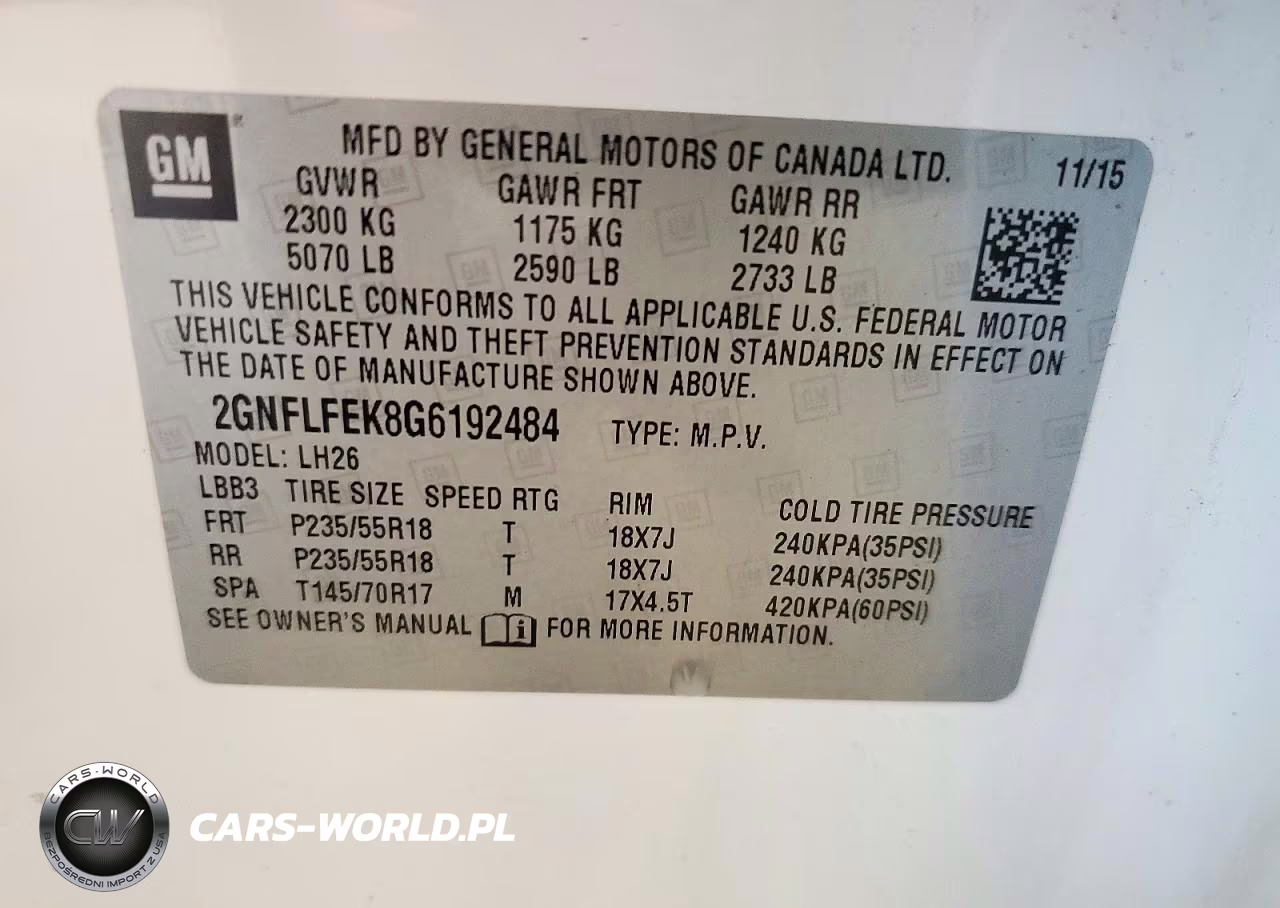 2016 Chevrolet Equinox Lt VIN:2GNFLFEK8G6192484 - 13