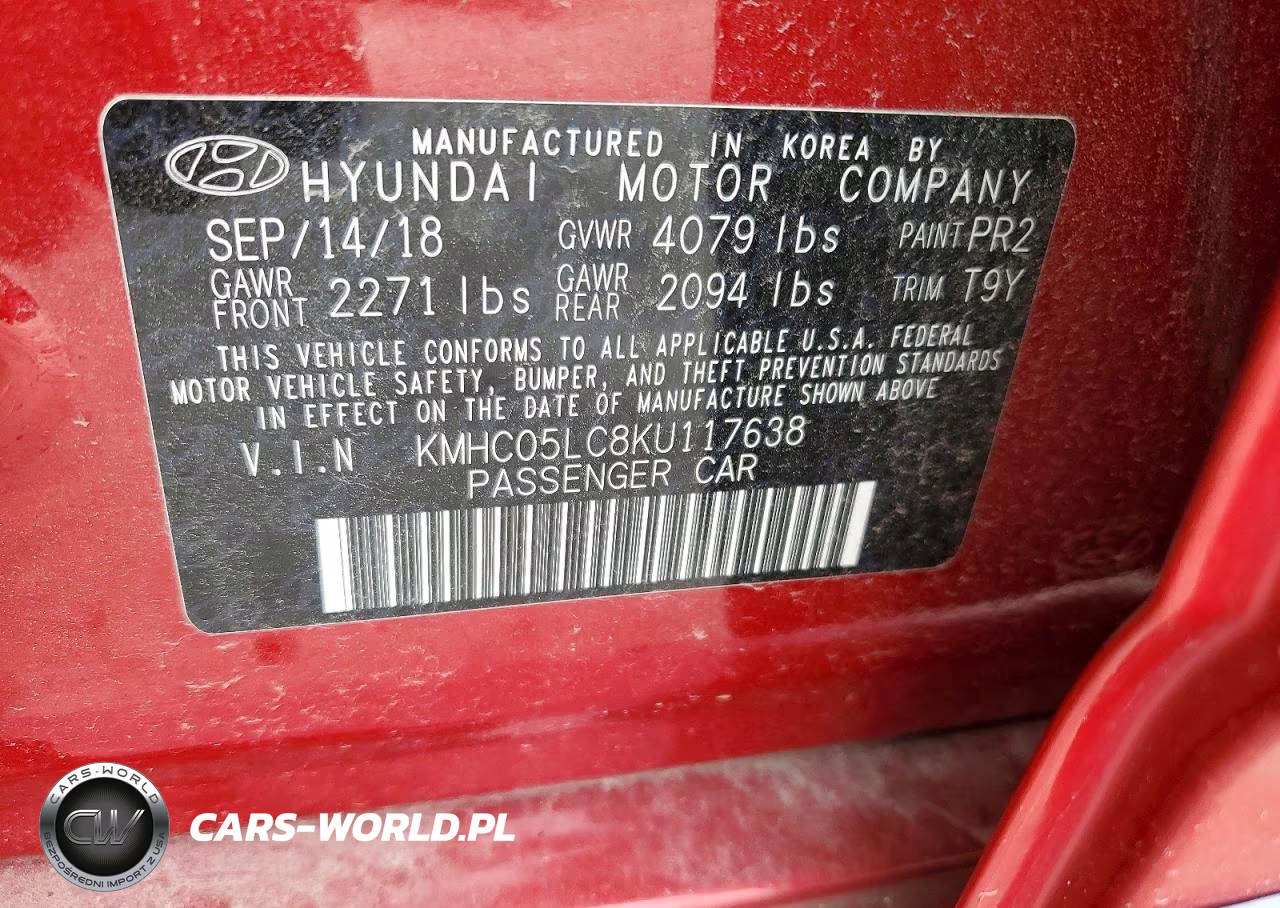 2019 Hyundai Ioniq Limited VIN:KMHC05LC8KU117638 - 12