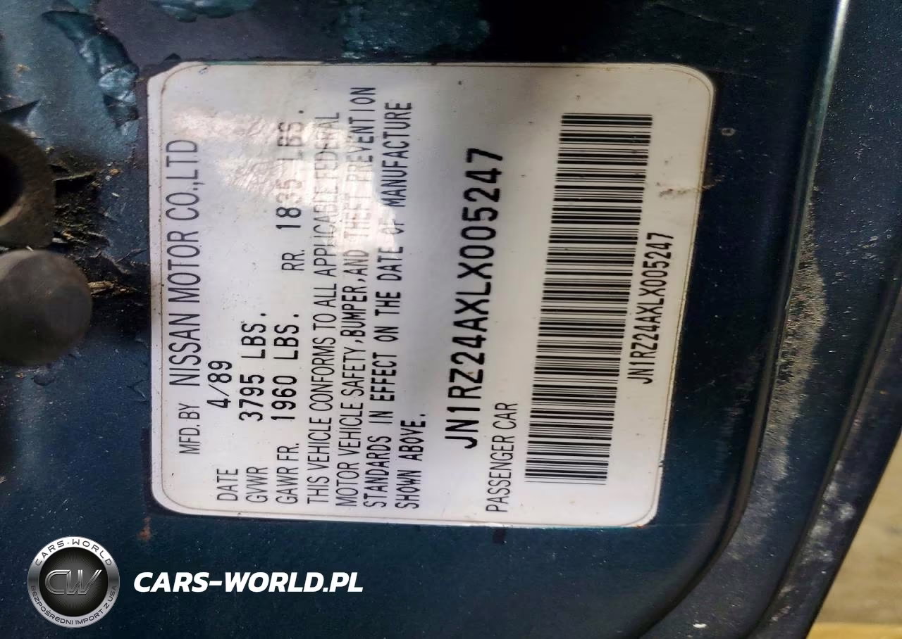 1990 Nissan 300Zx VIN:JN1RZ24AXLX005247 - 12