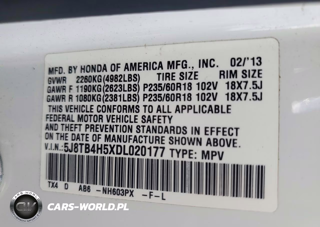 2013 Acura Rdx Technology VIN:5J8TB4H5XDL020177 - 13