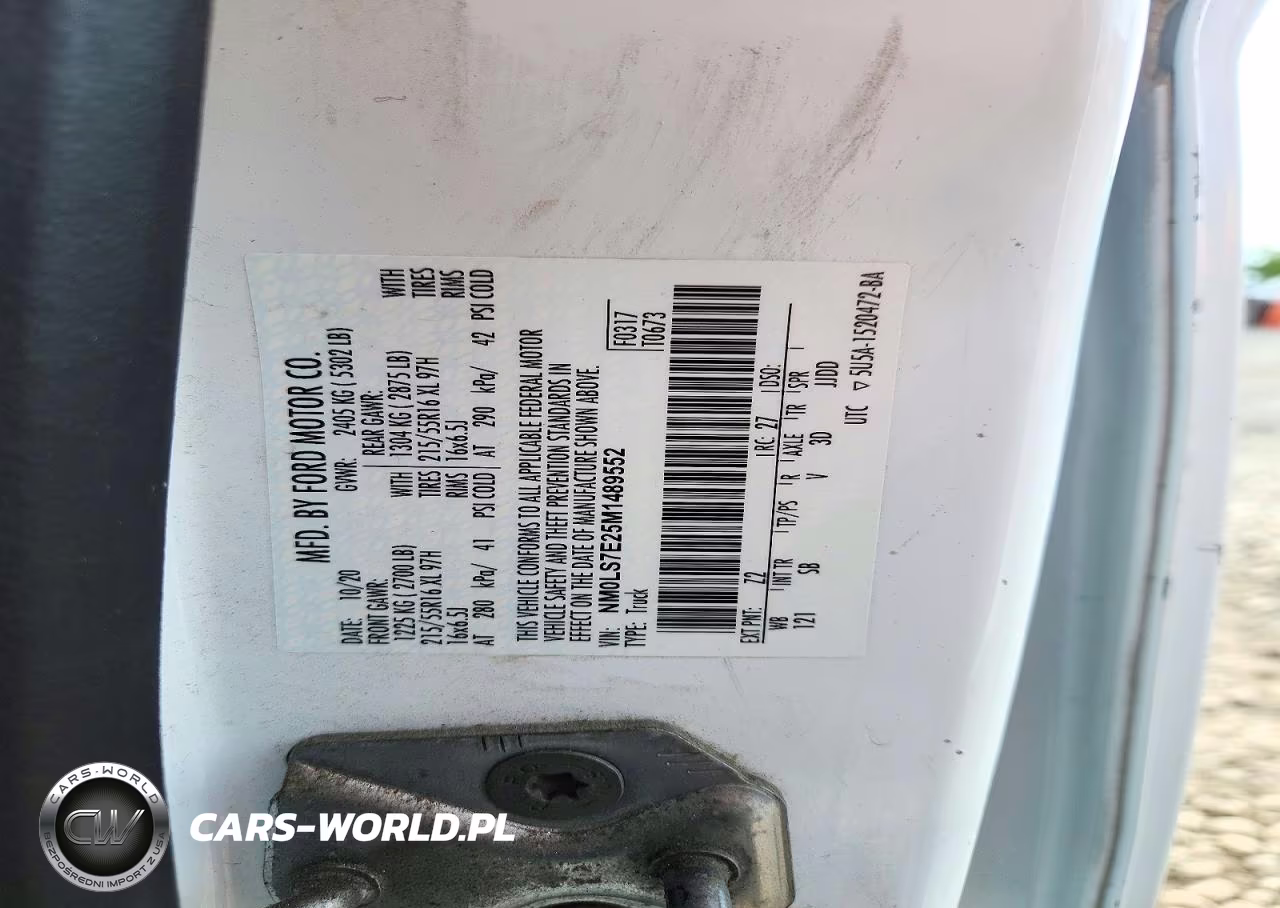 2021 Ford Transit Connect Xl Delivery Van VIN:NM0LS7E25M1489552 - 14