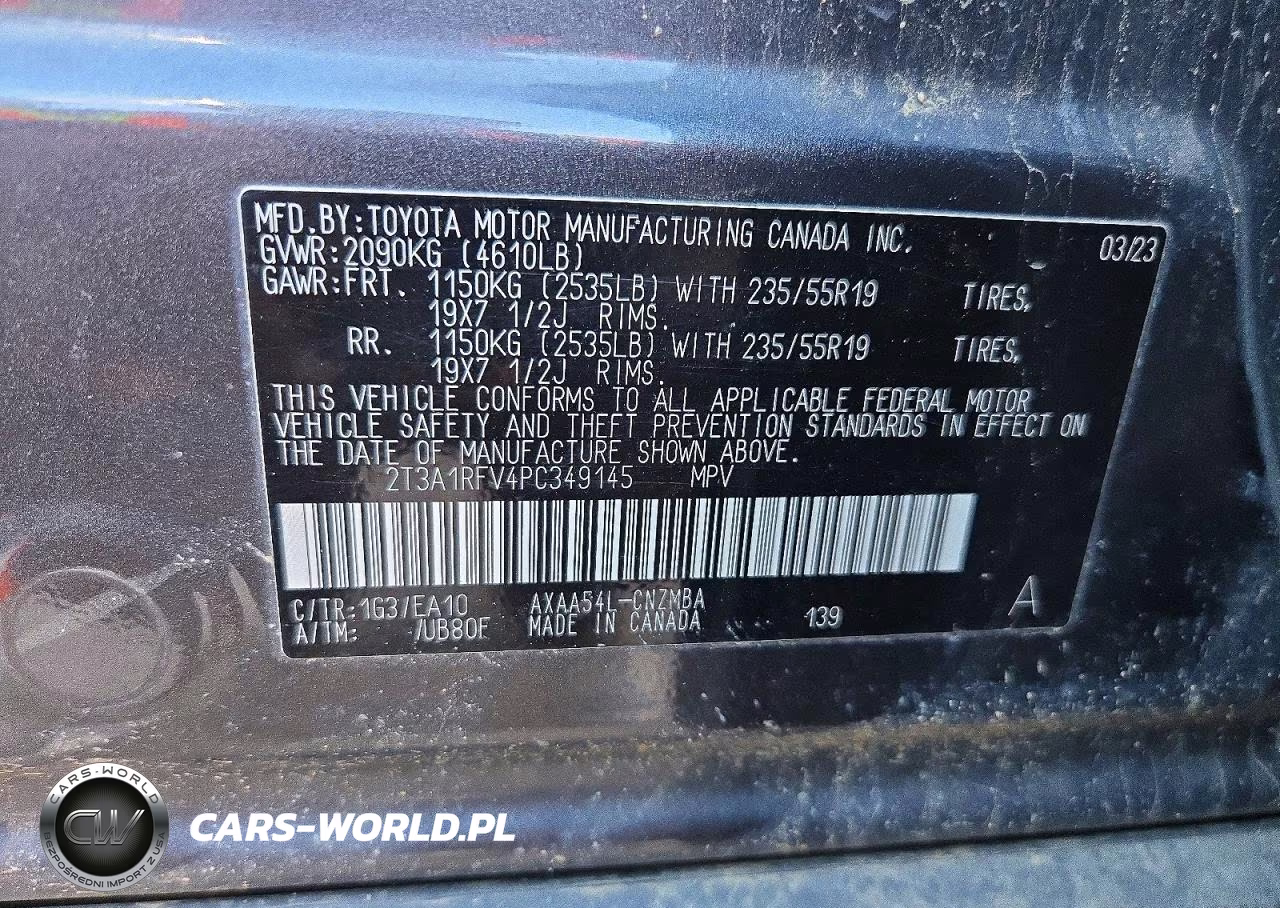 2023 Toyota Rav4 Xle Premium VIN:2T3A1RFV4PC349145 - 13