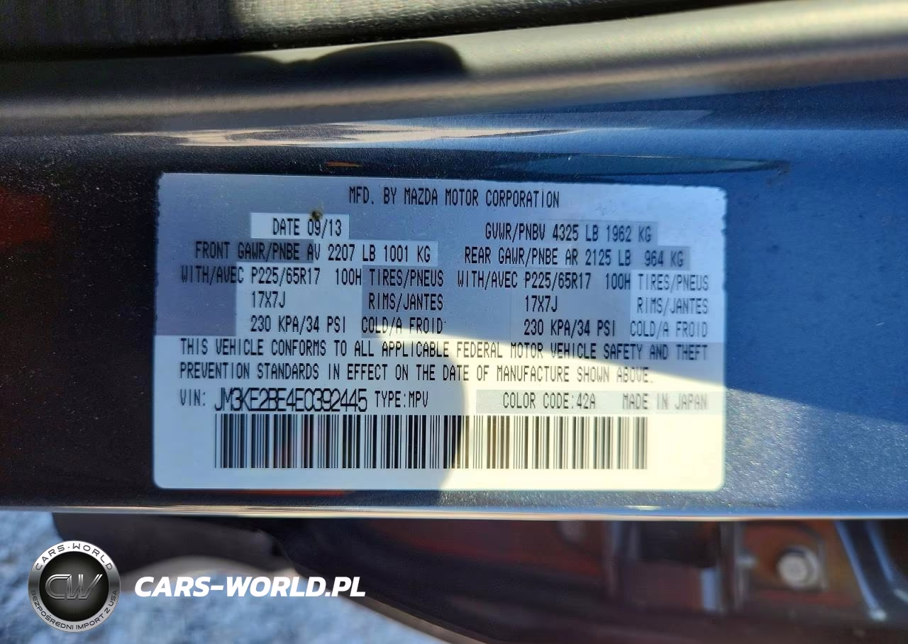 2014 Mazda Cx-5 Sport VIN:JM3KE2BE4E0392445 - 14