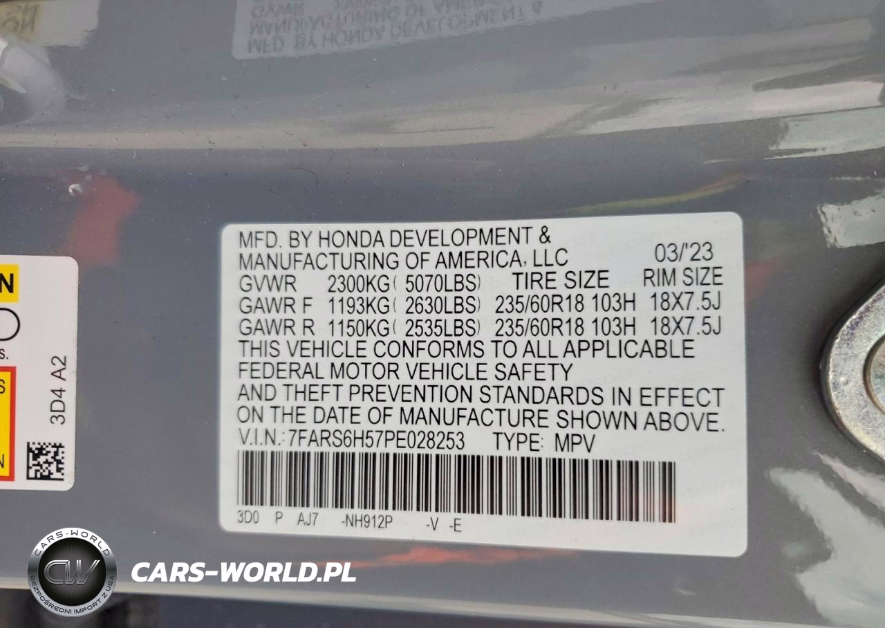 2023 Honda Cr-V Sport VIN:7FARS6H57PE028253 - 14