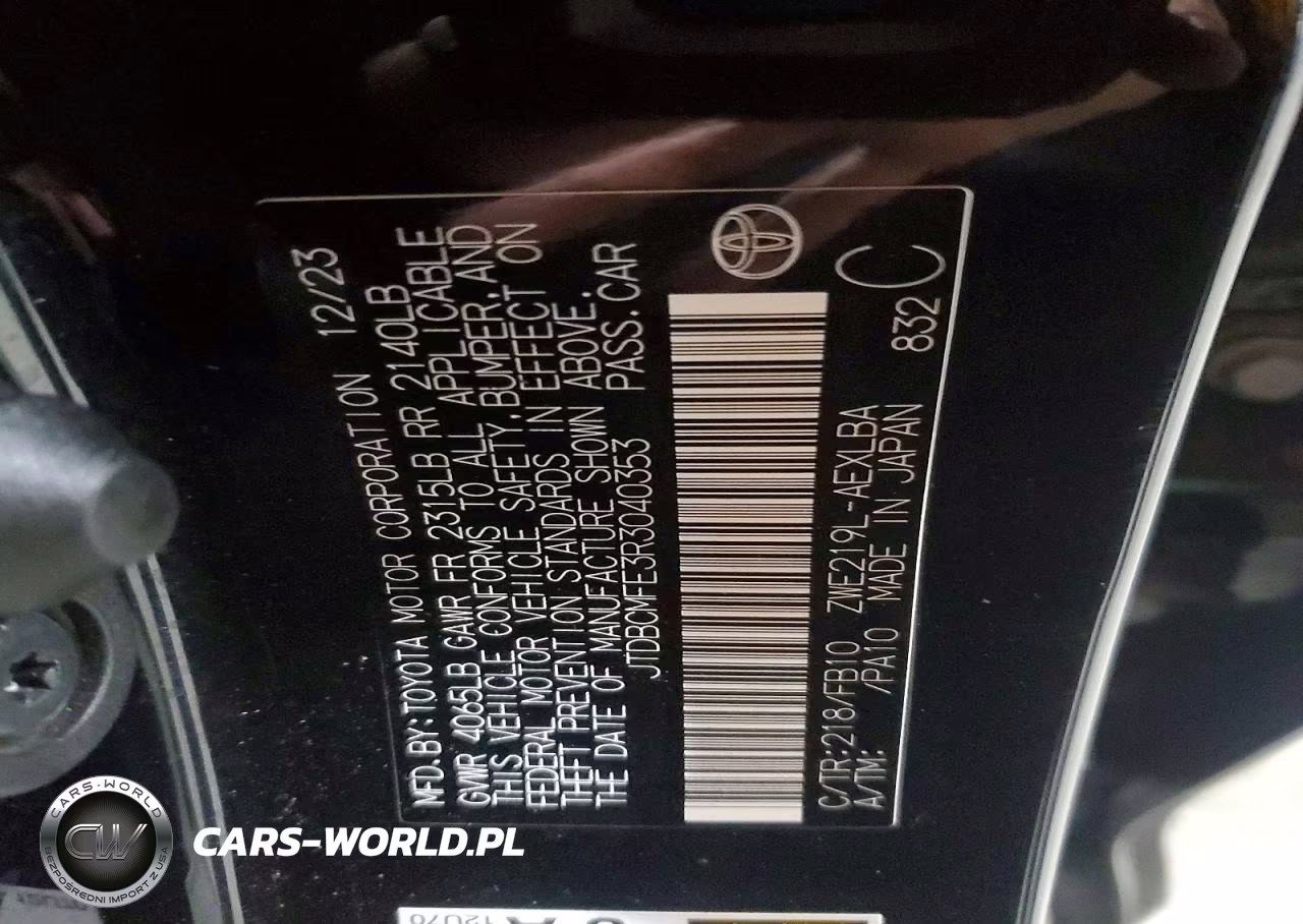 2024 Toyota Corolla Hybrid Le VIN:JTDBCMFE3R3040353 - 12