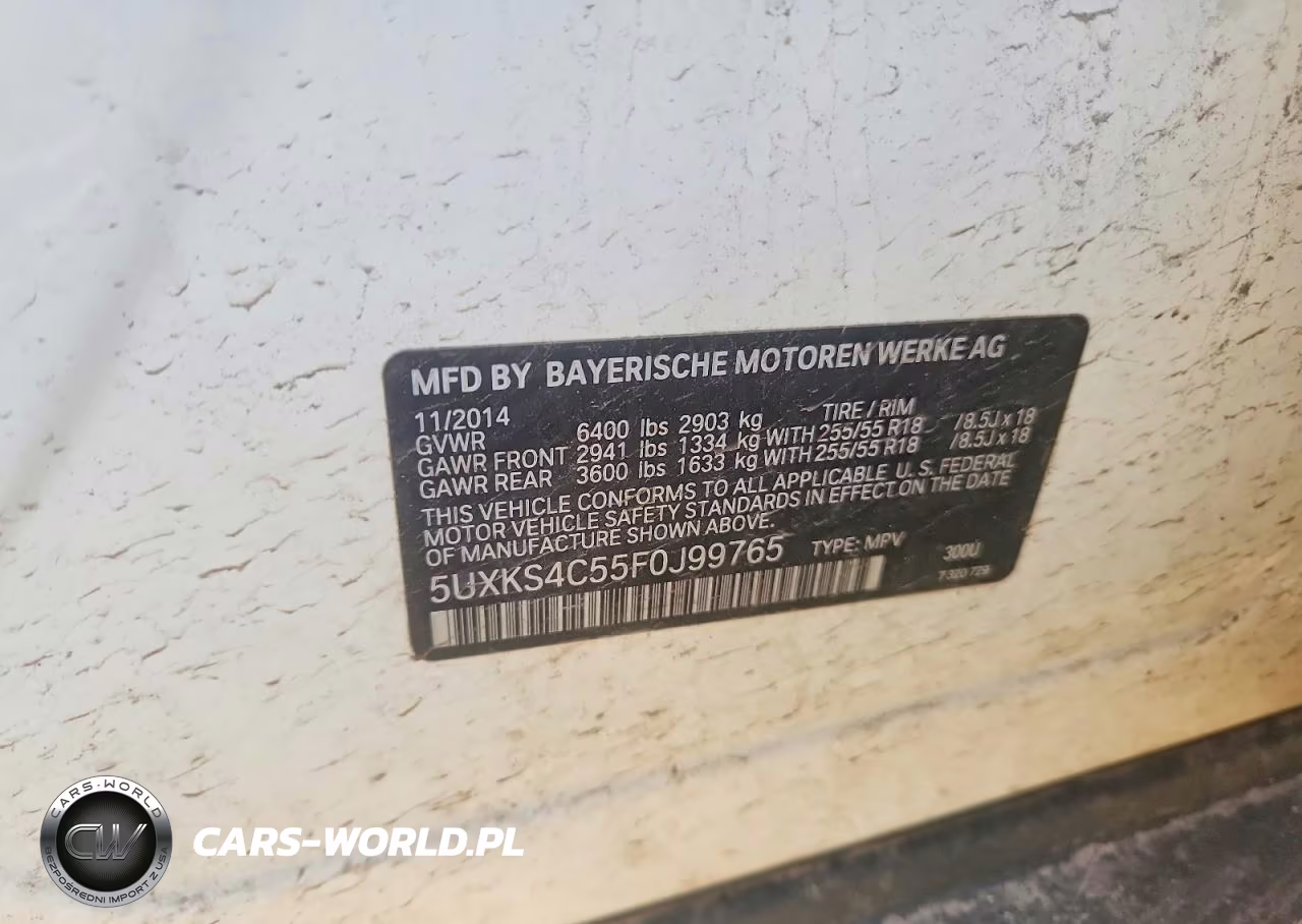 2015 BMW X5 xDrive35D VIN:5UXKS4C55F0J99765 - 13