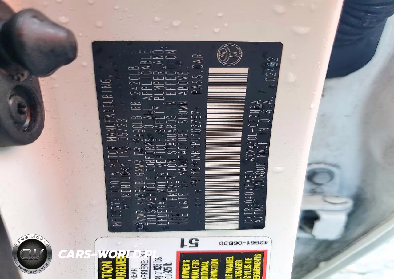 2023 Toyota Camry Le VIN:4T1C11AK1PU162797 - 12
