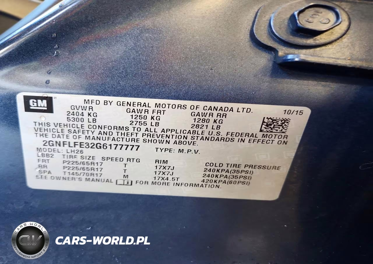 2016 Chevrolet Equinox Lt VIN:2GNFLFE32G6177777 - 13