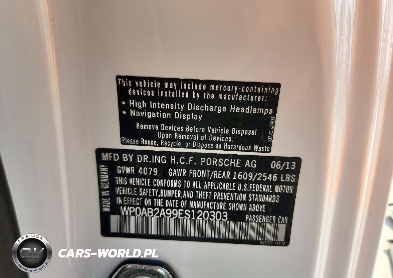 2014 Porsche 911 Carrera S VIN:WP0AB2A99ES120303 - 12