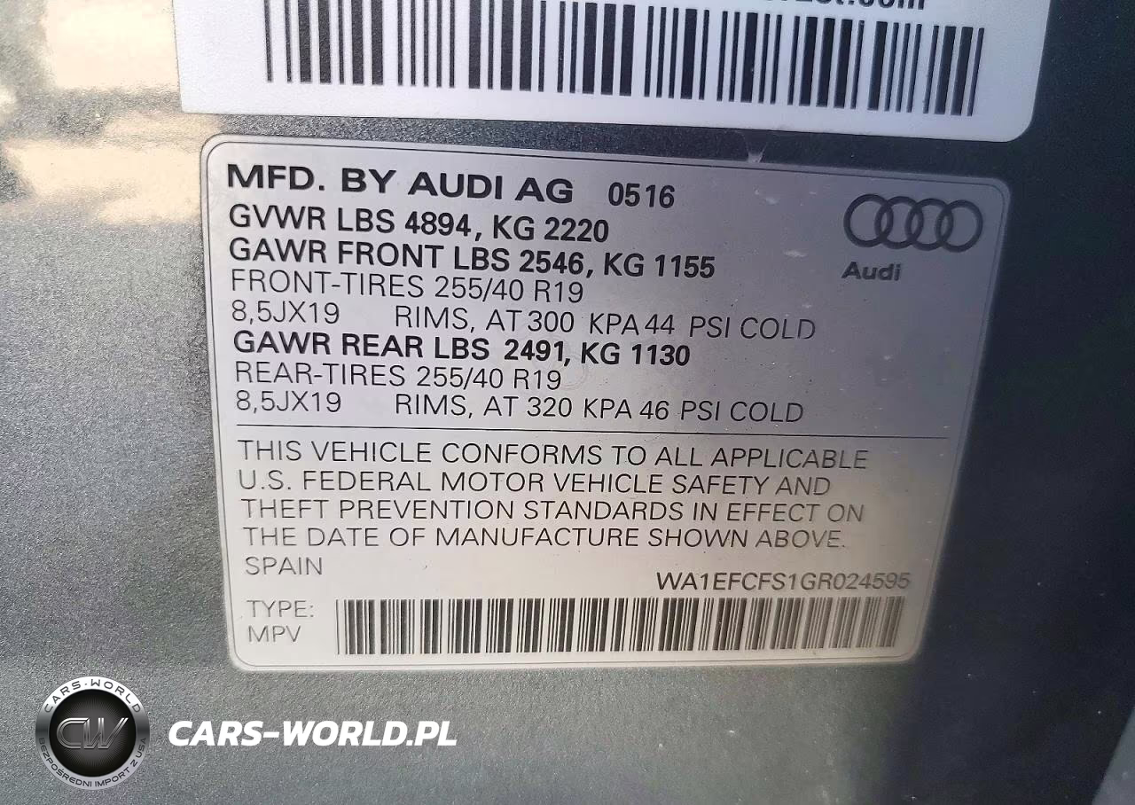 2016 Audi Q3 Premium Plus VIN:WA1EFCFS1GR024595 - 13