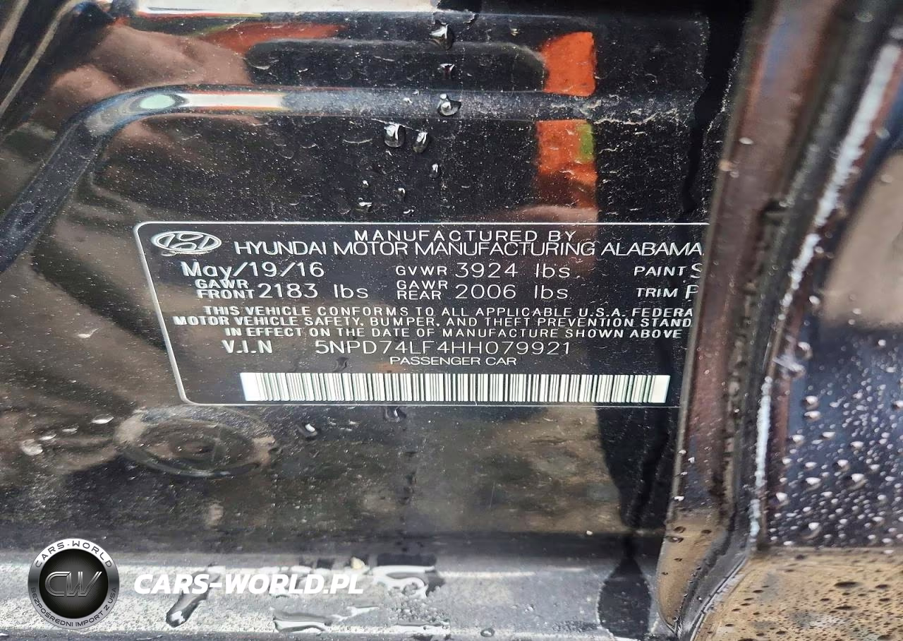 2017 Hyundai Elantra Se VIN:5NPD74LF4HH079921 - 12