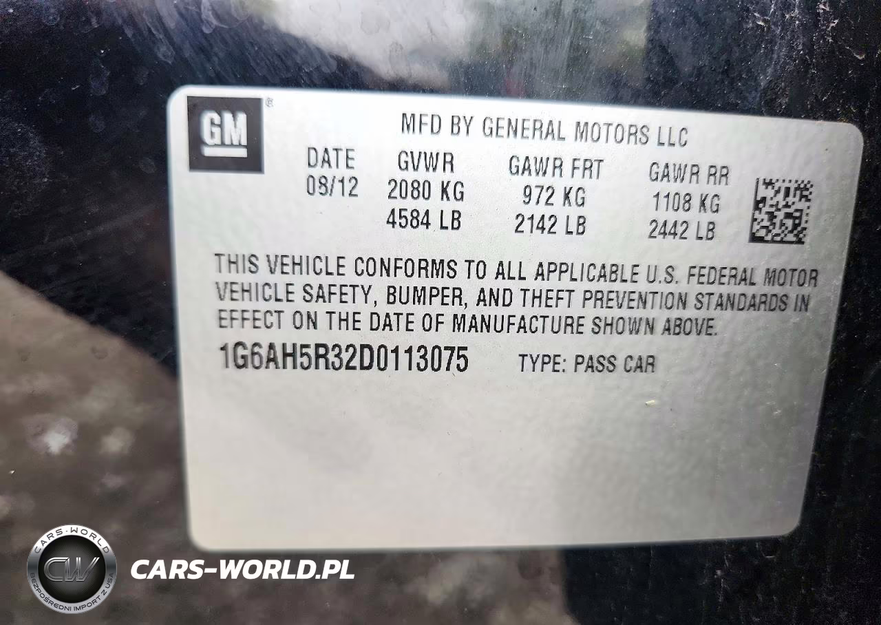2013 Cadillac Ats Luxury VIN:1G6AH5R32D0113075 - 12