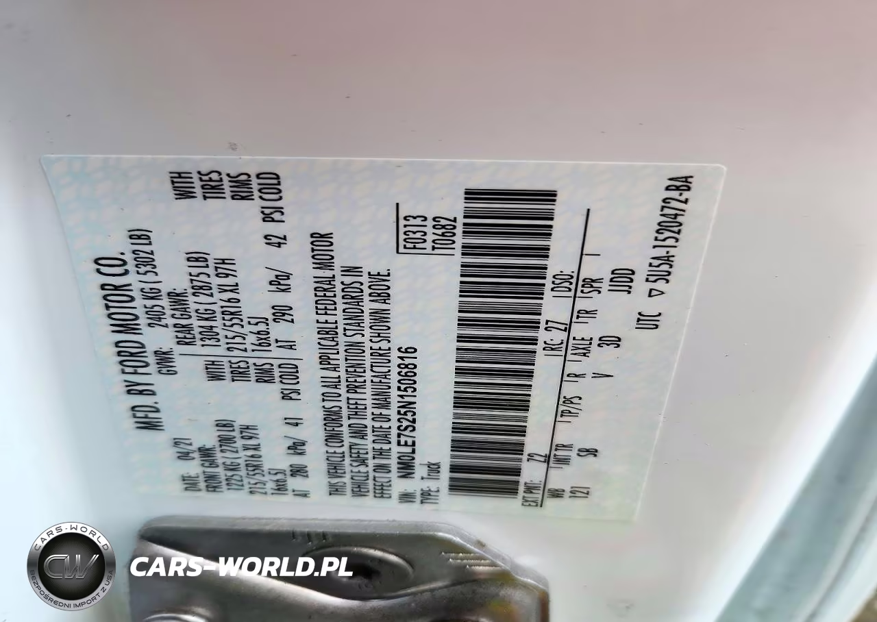 2022 Ford Transit Connect Xl Delivery Van VIN:NM0LE7S25N1506816 - 13