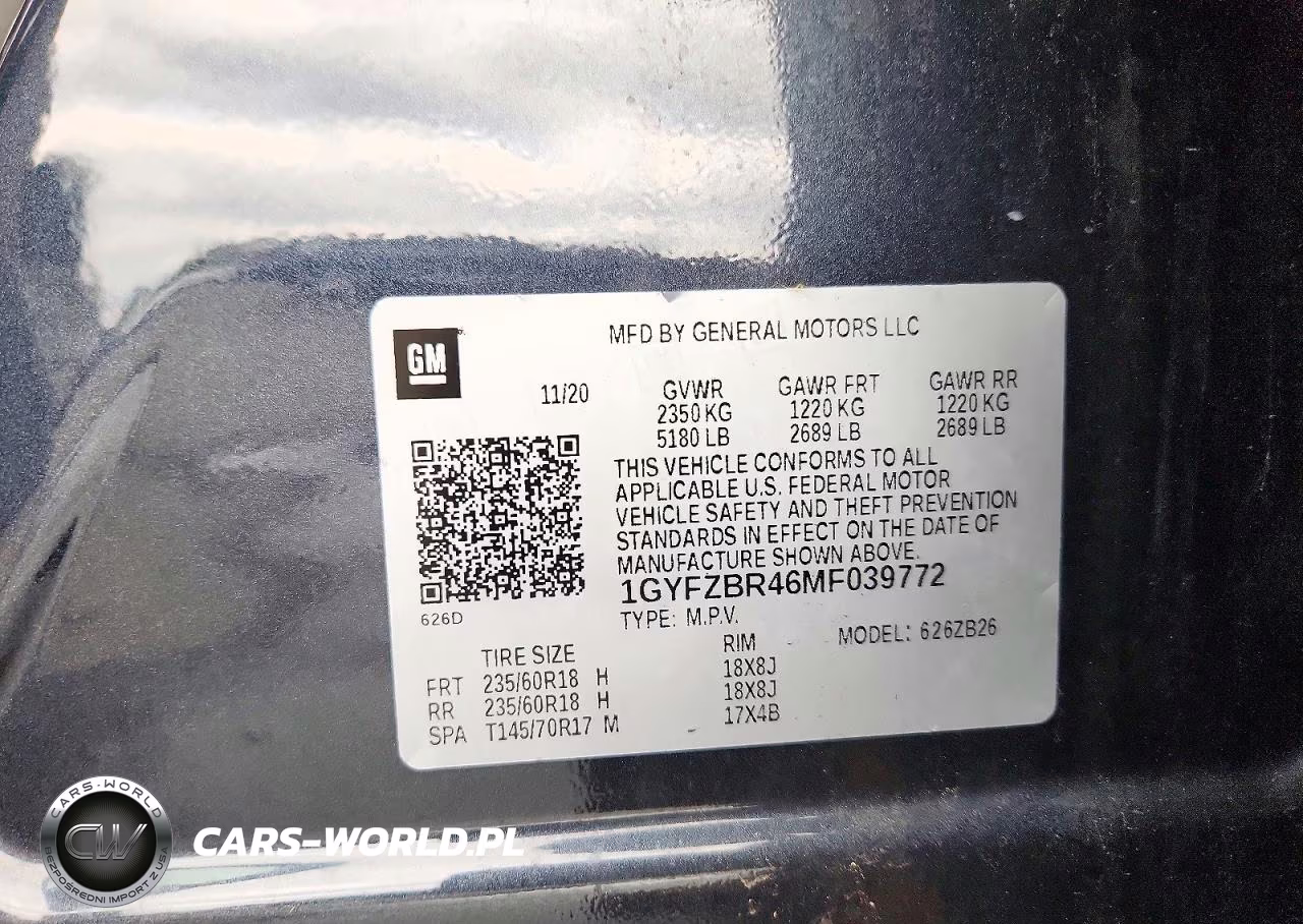 2021 Cadillac Xt4 Luxury VIN:1GYFZBR46MF039772 - 14