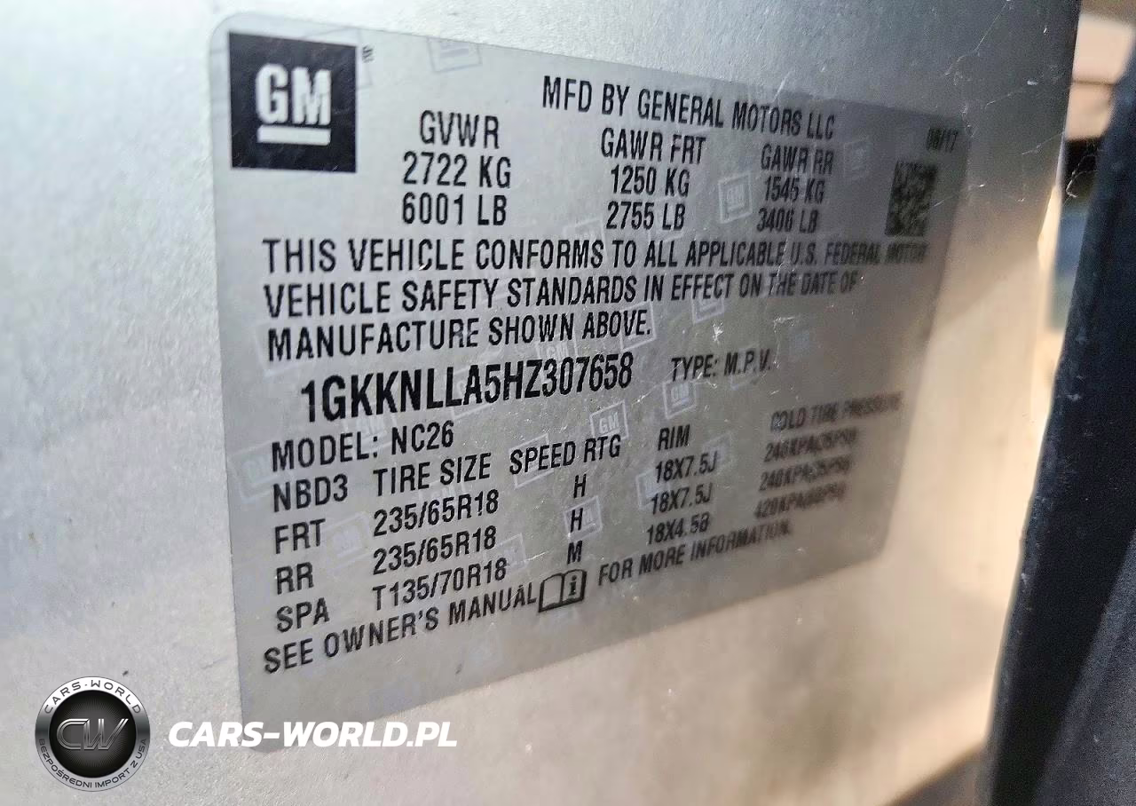 2017 GMC Acadia Sle VIN:1GKKNLLA5HZ307658 - 13