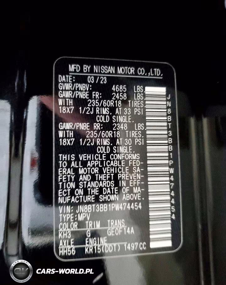 2023 Nissan Rogue Sv VIN:JN8BT3BB1PW474454 - 14