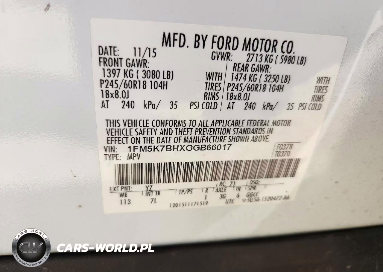 2016 Ford Explorer VIN:1FM5K7BHXGGB66017 - 13
