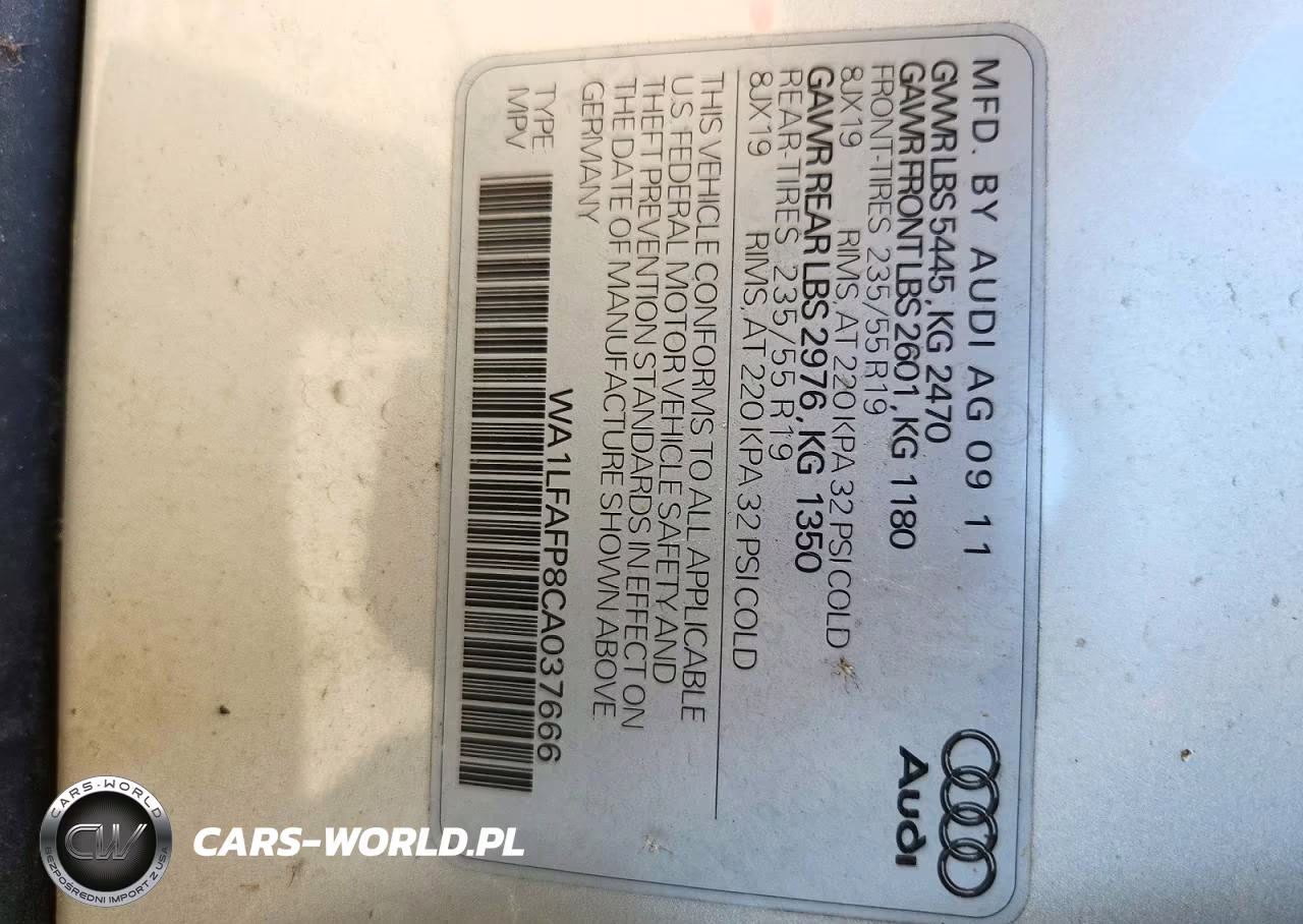 2012 Audi Q5 2.0T Premium VIN:WA1LFAFP8CA037666 - 13