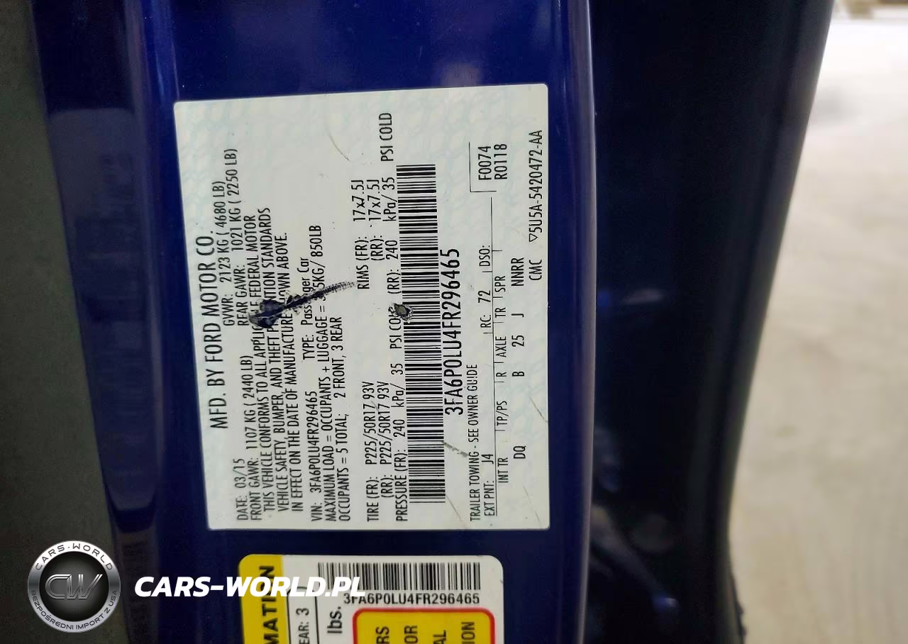 2015 Ford Fusion Se Hybrid VIN:3FA6P0LU4FR296465 - 13