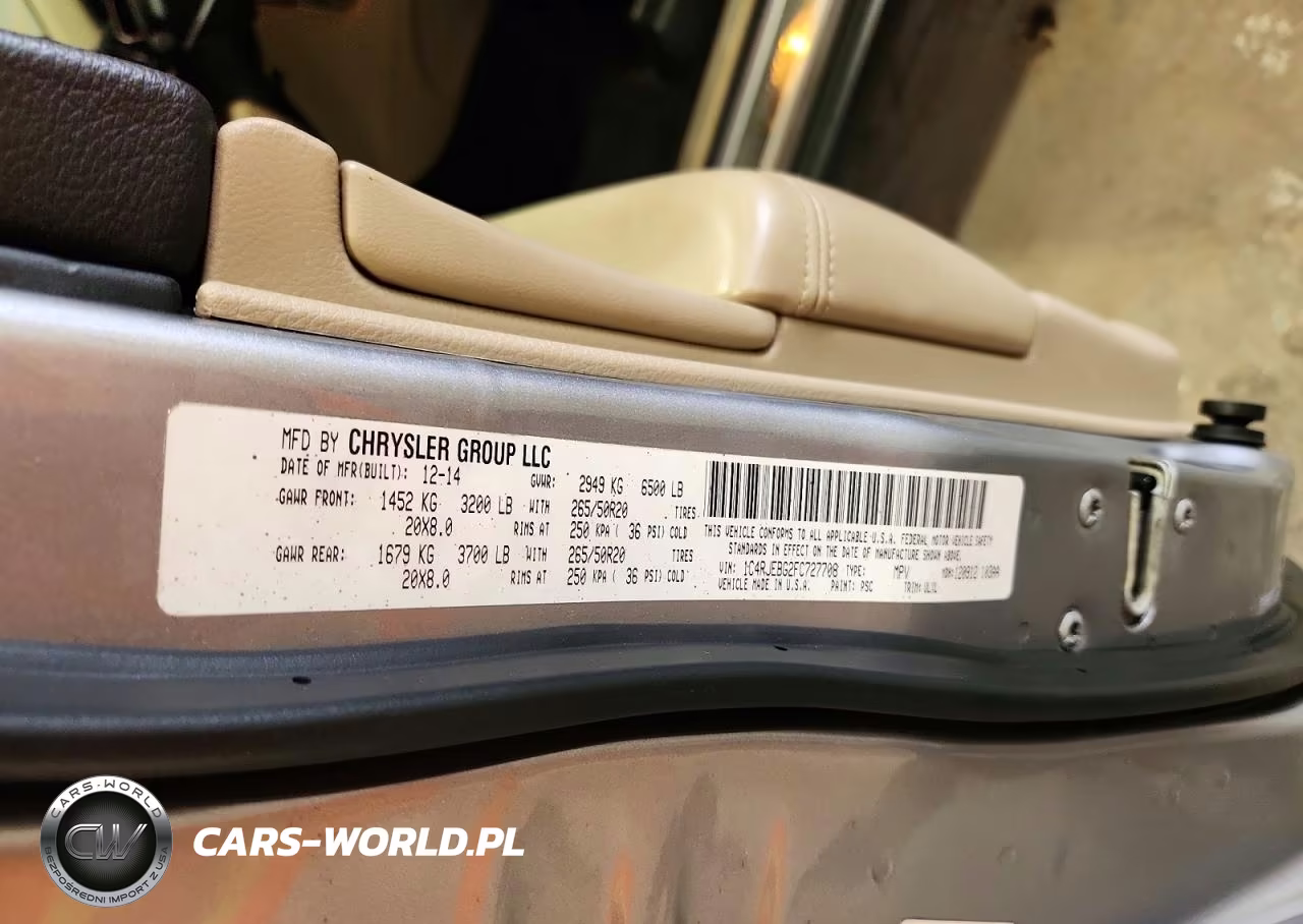 2015 Jeep Grand Cherokee Limited VIN:1C4RJEBG2FC727708 - 13