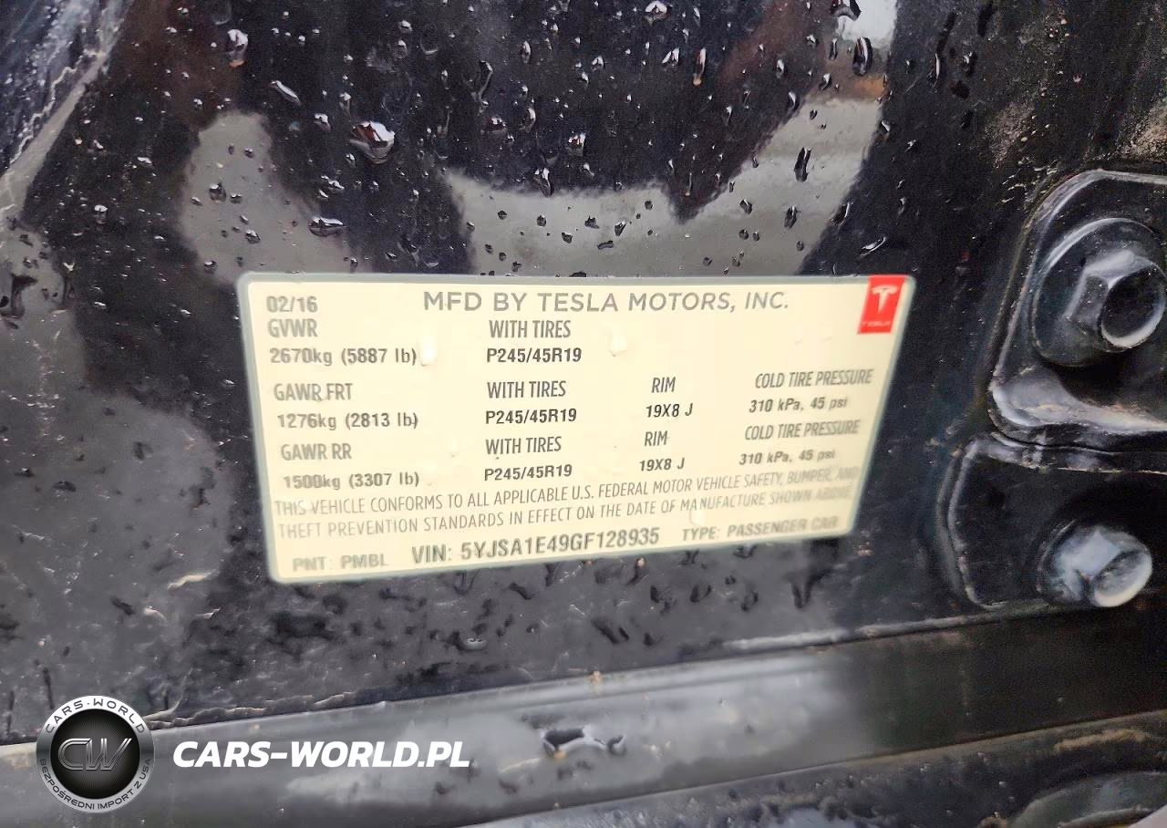 2016 Tesla Model S VIN:5YJSA1E49GF128935 - 12