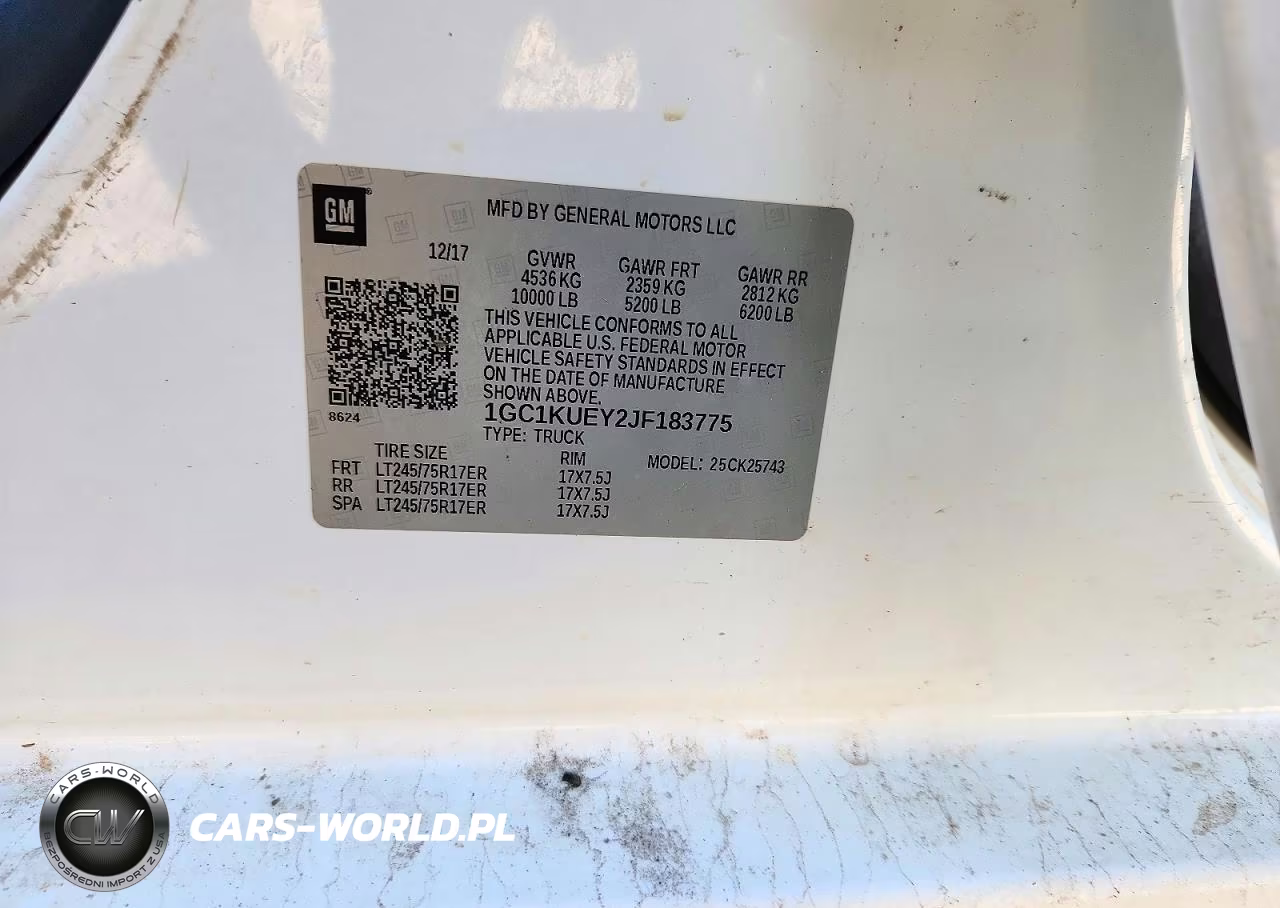 2018 Chevrolet Silverado K2500 Heavy Duty VIN:1GC1KUEY2JF183775 - 12