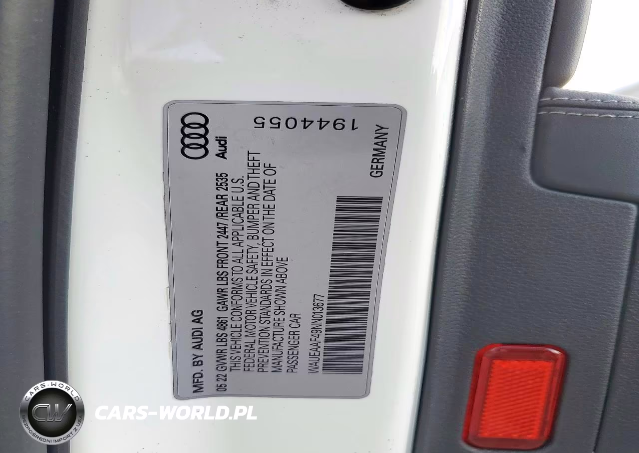 2022 Audi A4 Premium Plus 45 VIN:WAUEAAF49NN013677 - 12