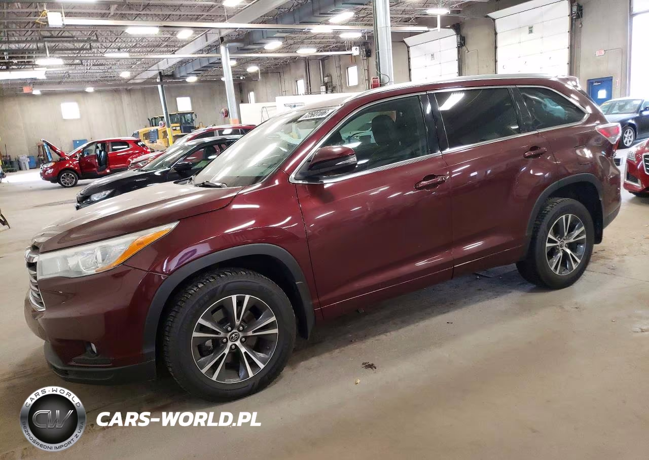 2016 Toyota Highlander Xle VIN:5TDJKRFH8GS327723 - 1