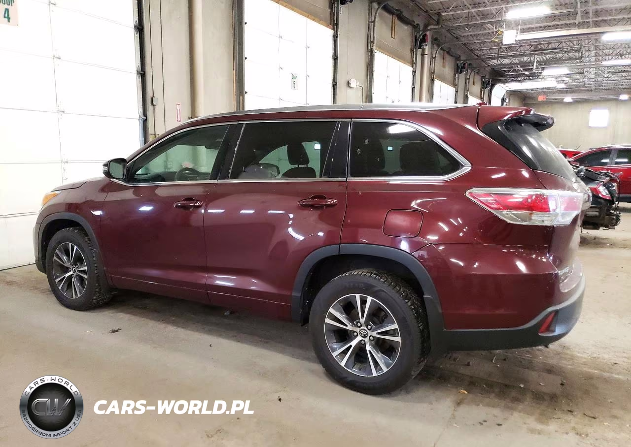 2016 Toyota Highlander Xle VIN:5TDJKRFH8GS327723 - 2