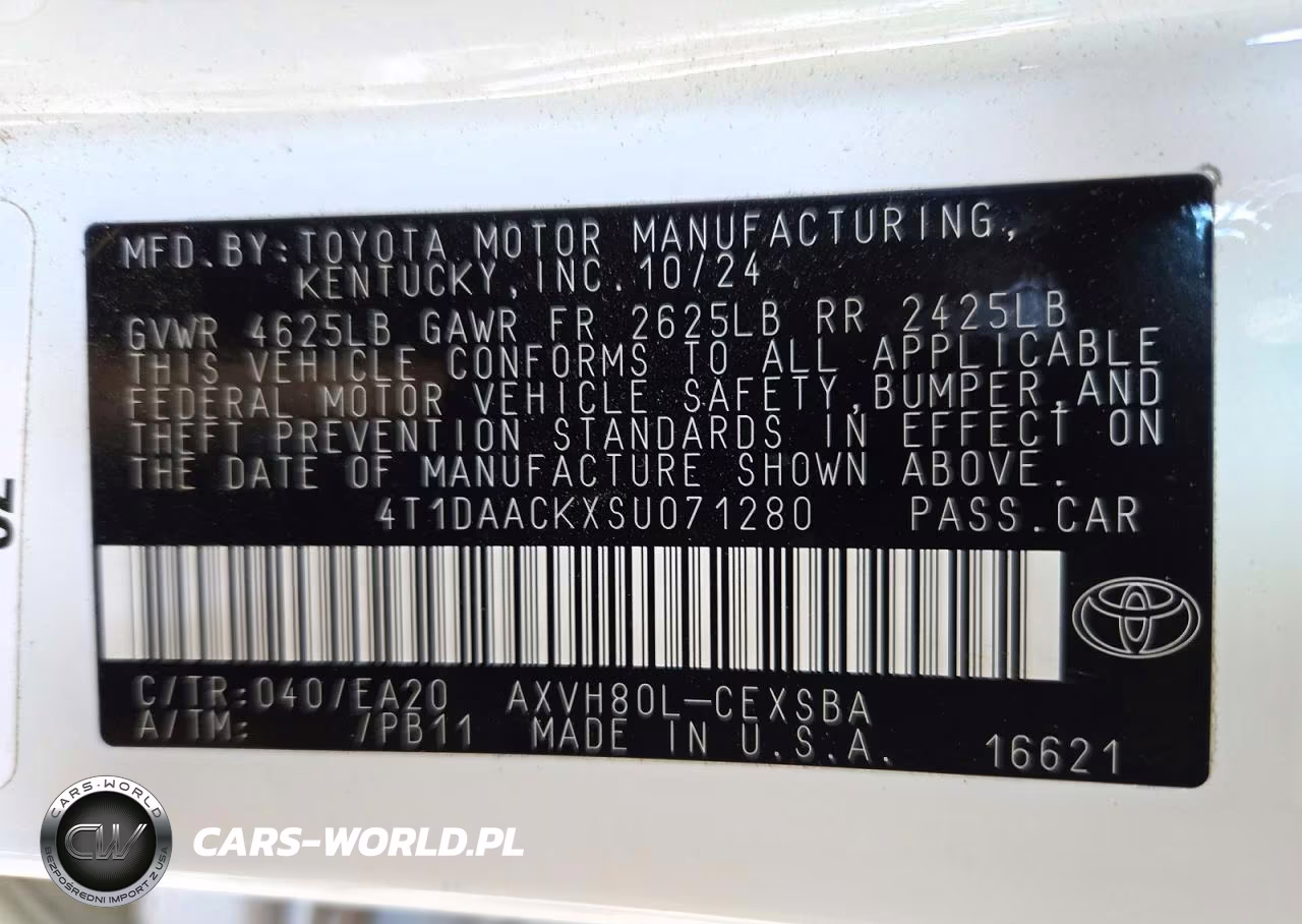 2025 Toyota Camry Se VIN:4T1DAACKXSU071280 - 12