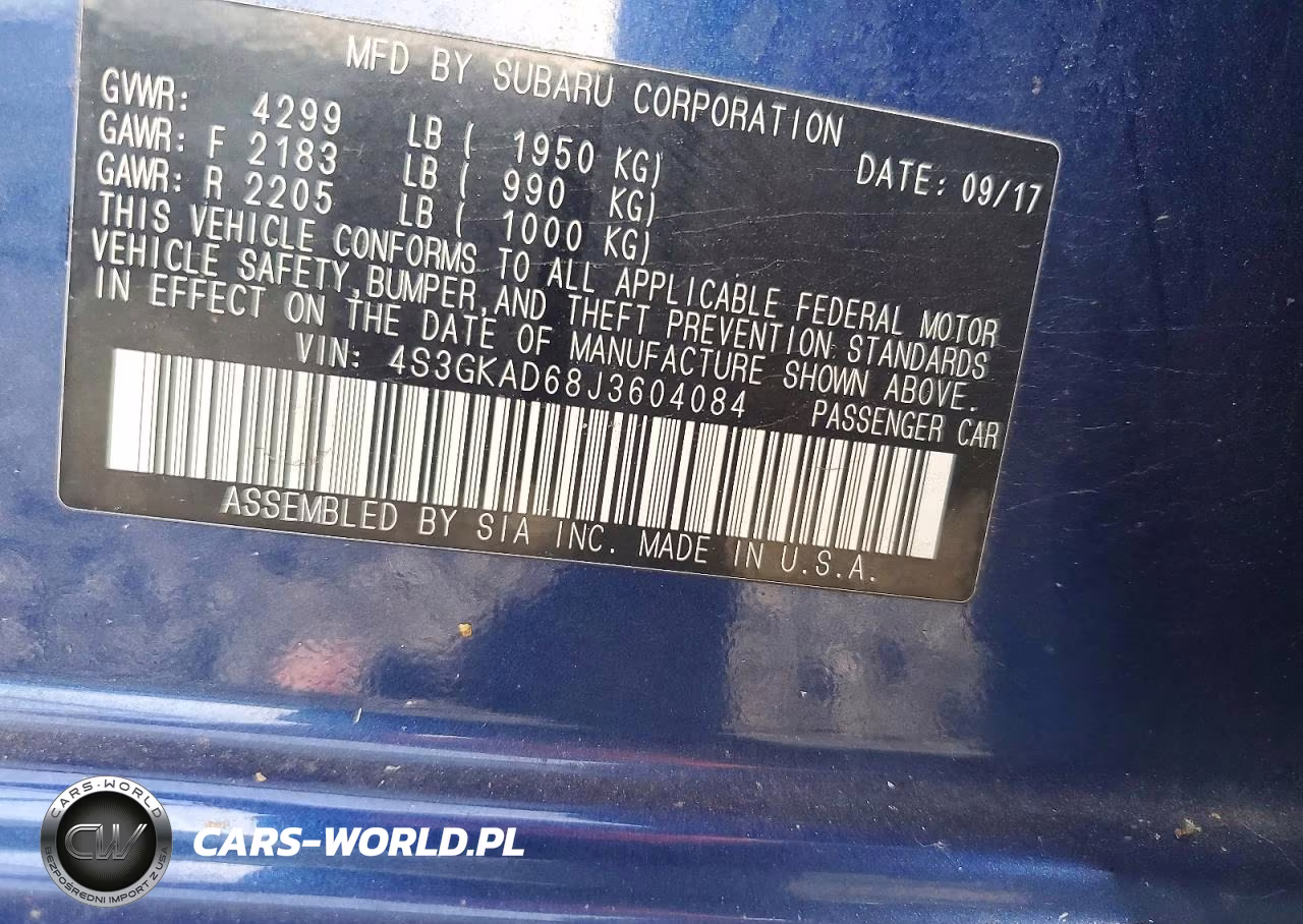 2018 Subaru Impreza Premium Plus VIN:4S3GKAD68J3604084 - 12