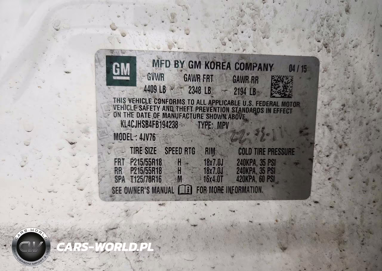 2015 Buick Encore Premium VIN:KL4CJHSB4FB194238 - 13