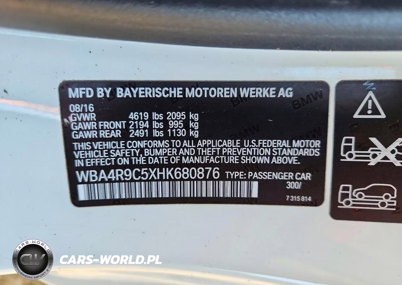 2017 BMW 430Xi VIN:WBA4R9C5XHK680876 - 12