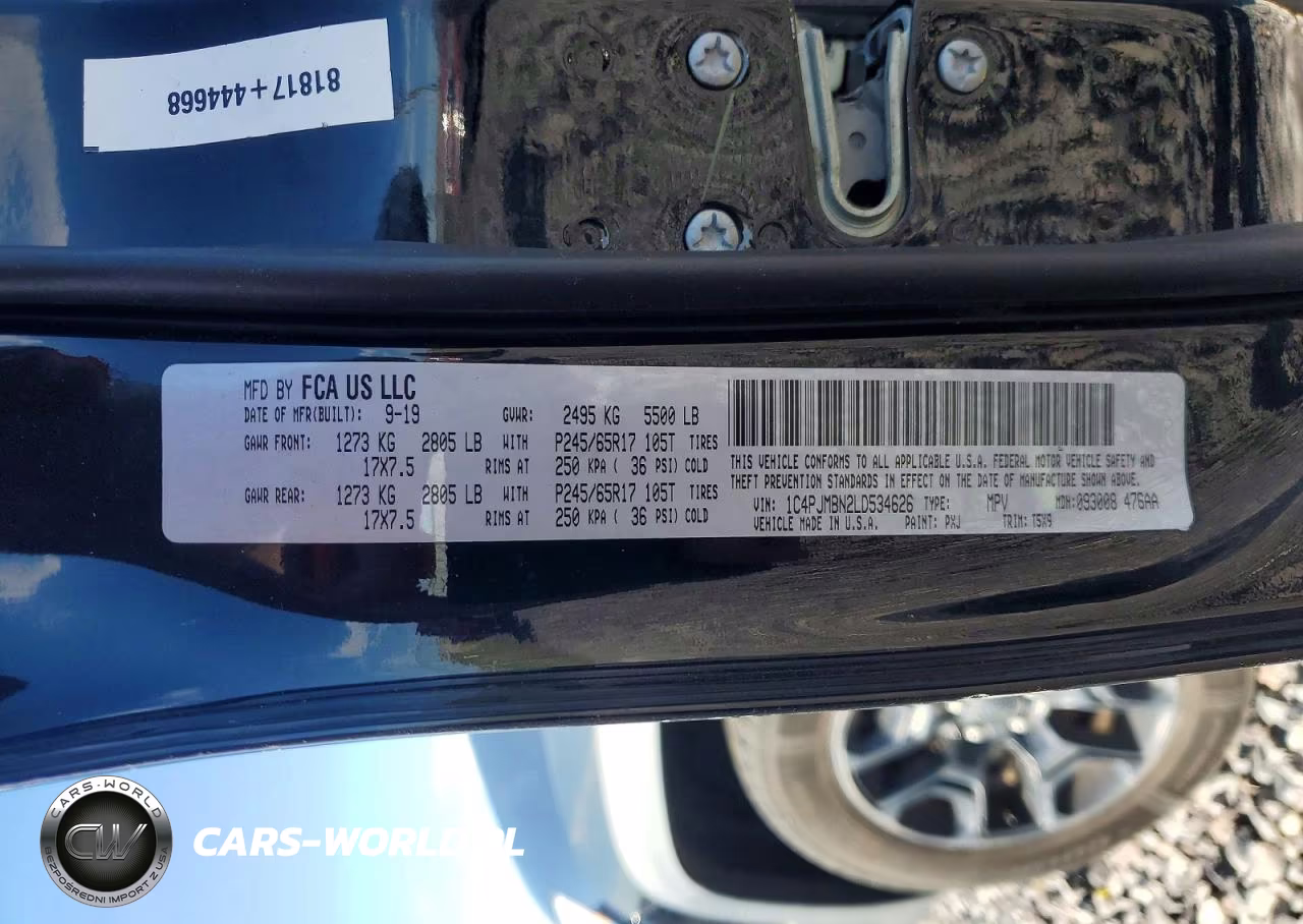 2020 Jeep Cherokee Trailhawk VIN:1C4PJMBN2LD534626 - 13