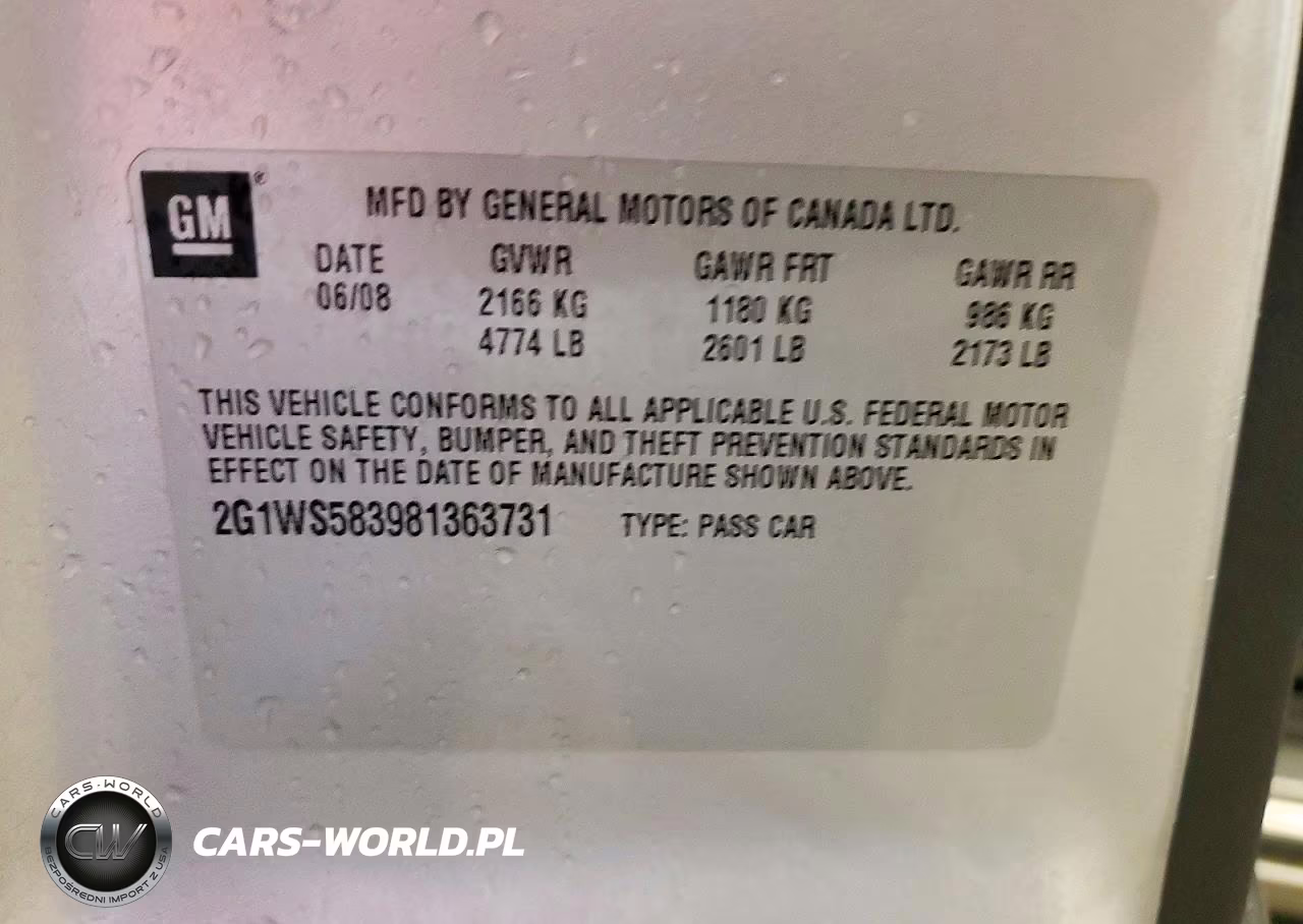2008 Chevrolet Impala Police VIN:2G1WS583981363731 - 12