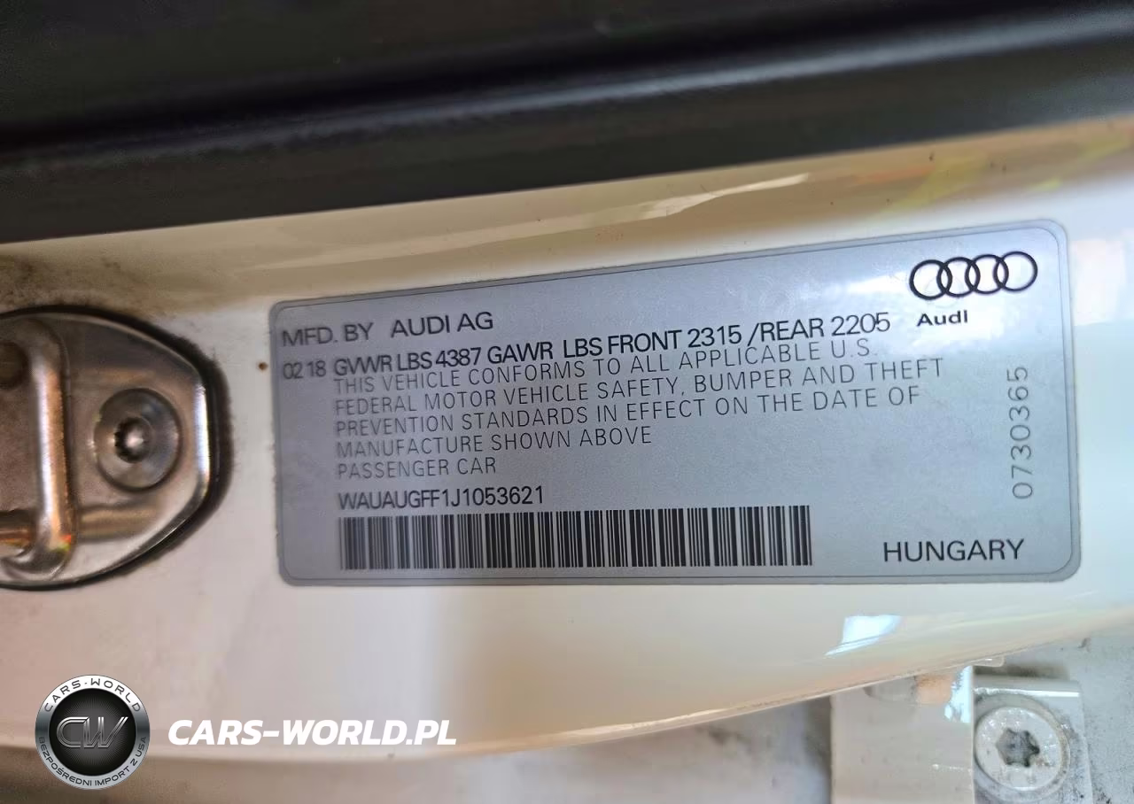 2018 Audi A3 Premium VIN:WAUAUGFF1J1053621 - 12