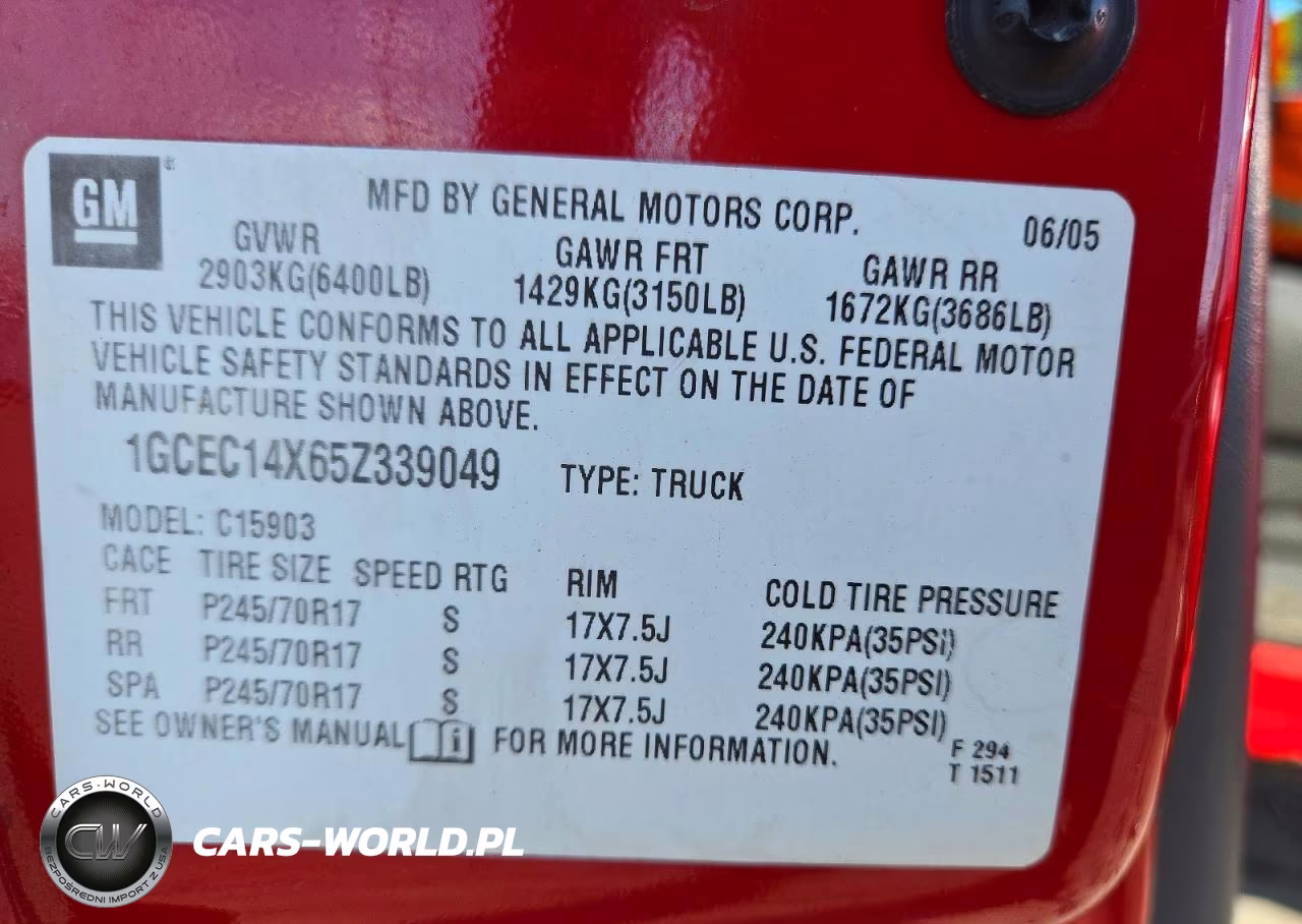 2005 Chevrolet Silverado C1500 VIN:1GCEC14X65Z339049 - 12