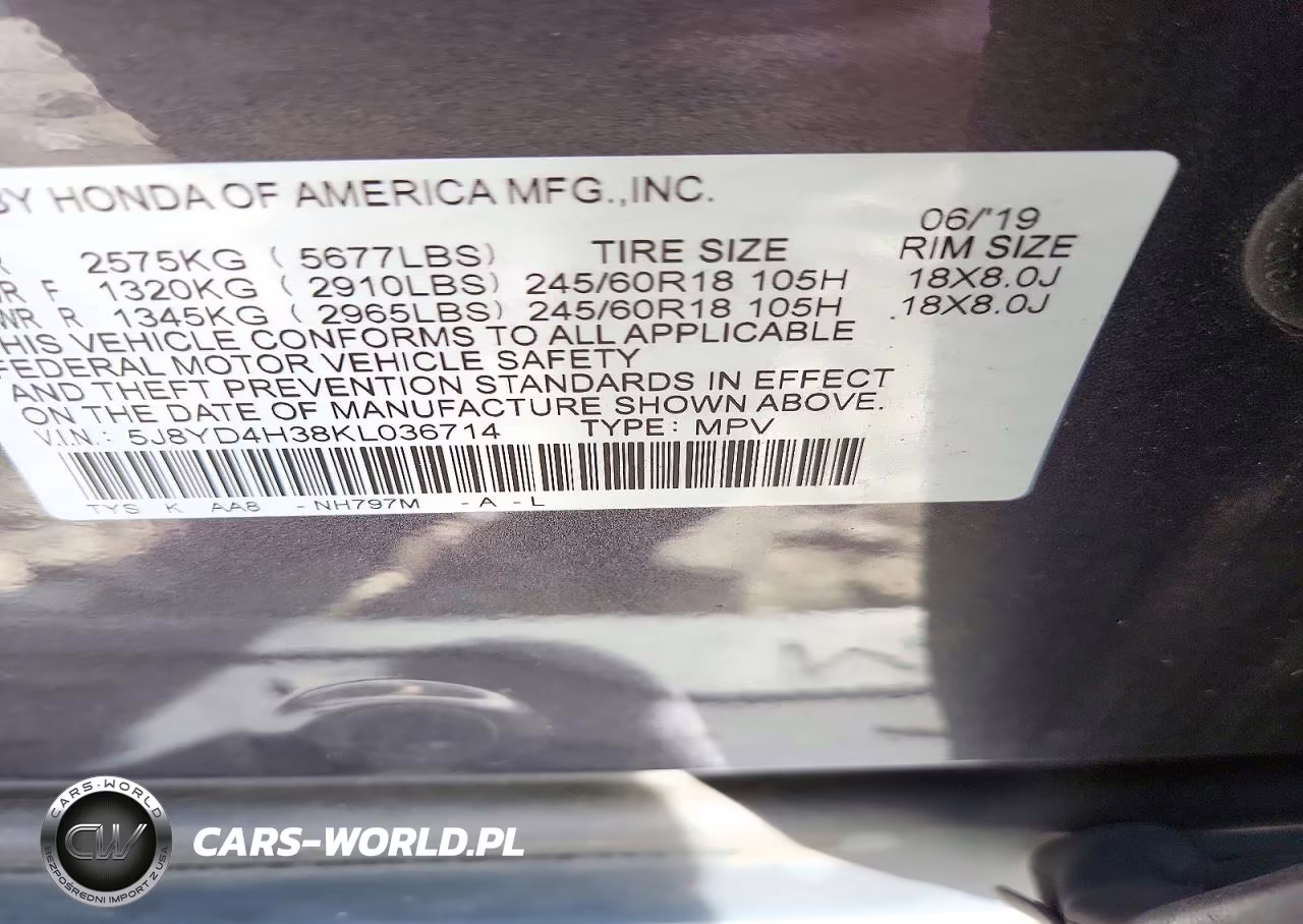 2019 Acura Mdx VIN:5J8YD4H38KL036714 - 13