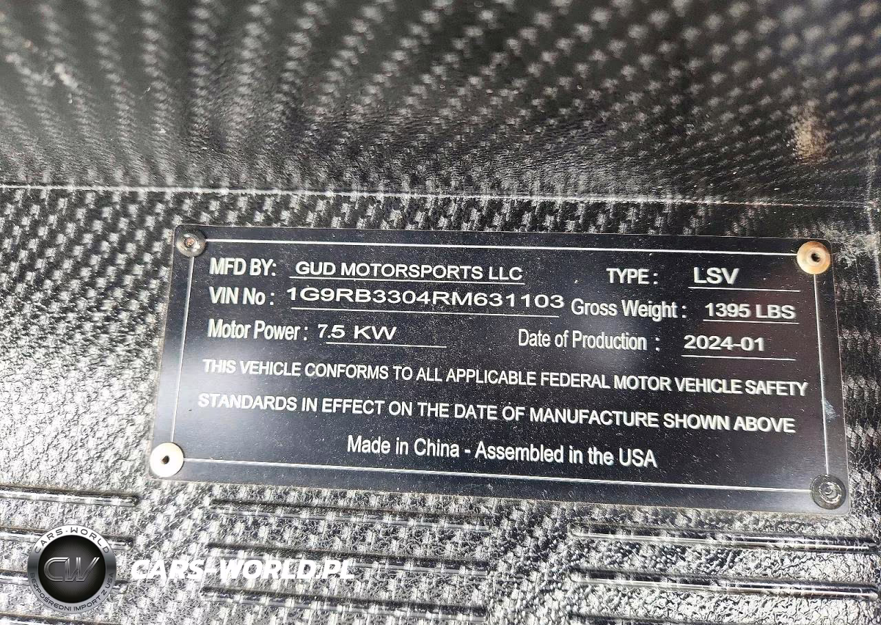2024 Other Gud Motorsports - Golf Cart VIN:1G9RB3304RM631103 - 10