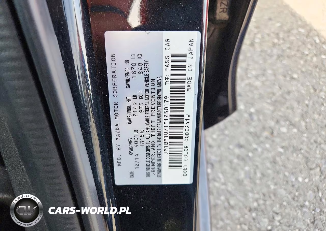 2015 Mazda 3 Sport VIN:JM1BM1U71F1250179 - 12