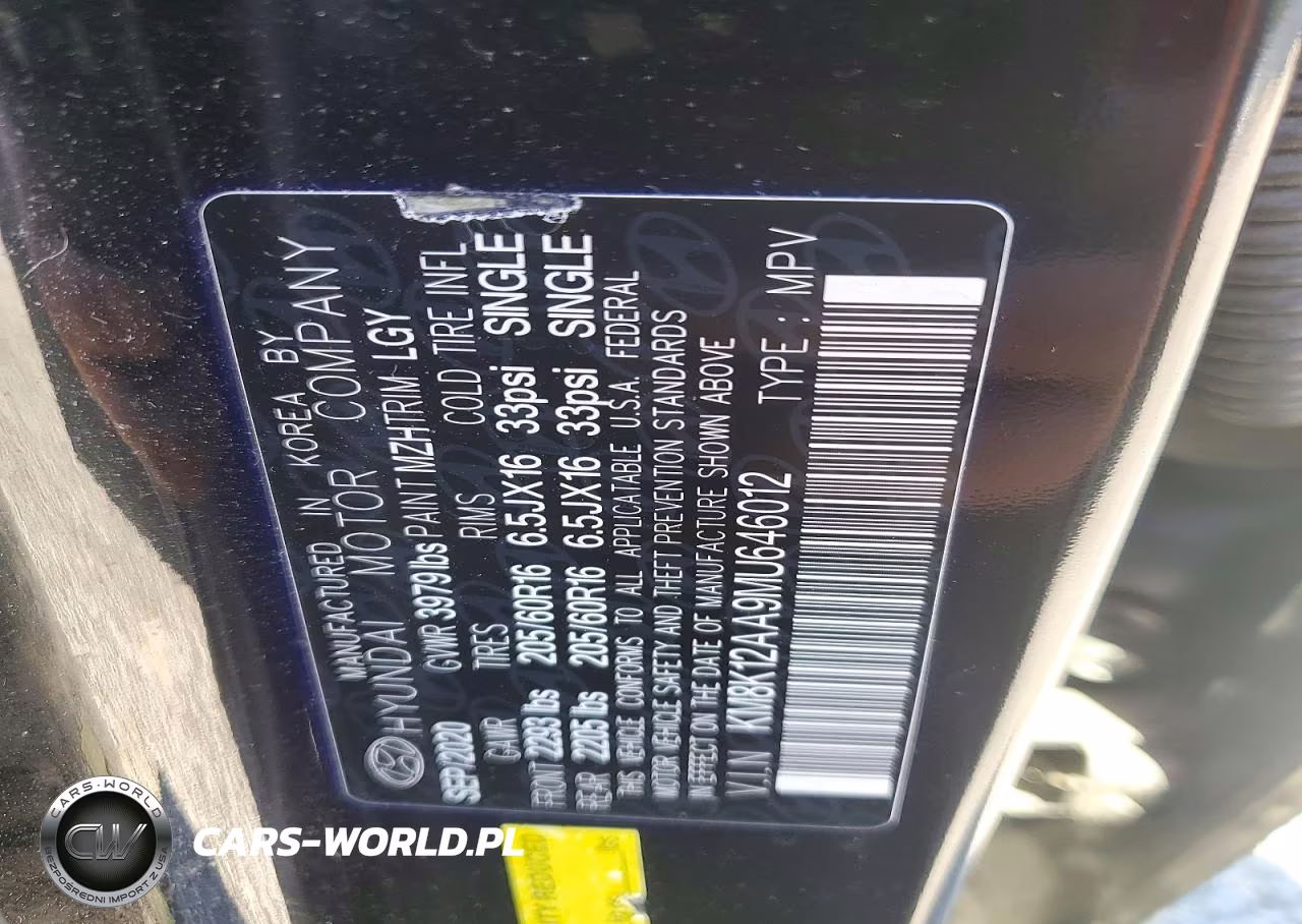 2021 Hyundai Kona Se VIN:KM8K12AA9MU646012 - 13