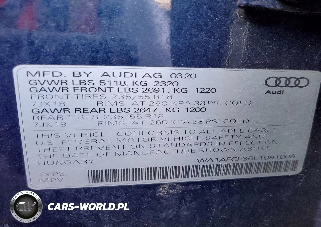 2020 Audi Q3 Premium VIN:WA1AECF35L1091008 - 13