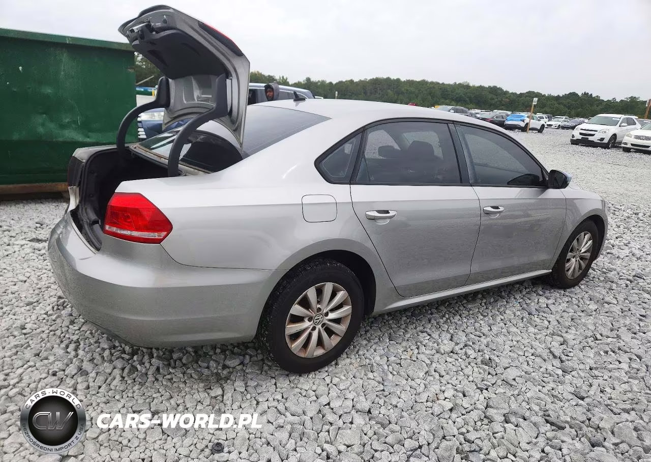 2013 Volkswagen Passat S VIN:1VWAH7A38DC109712 - 3