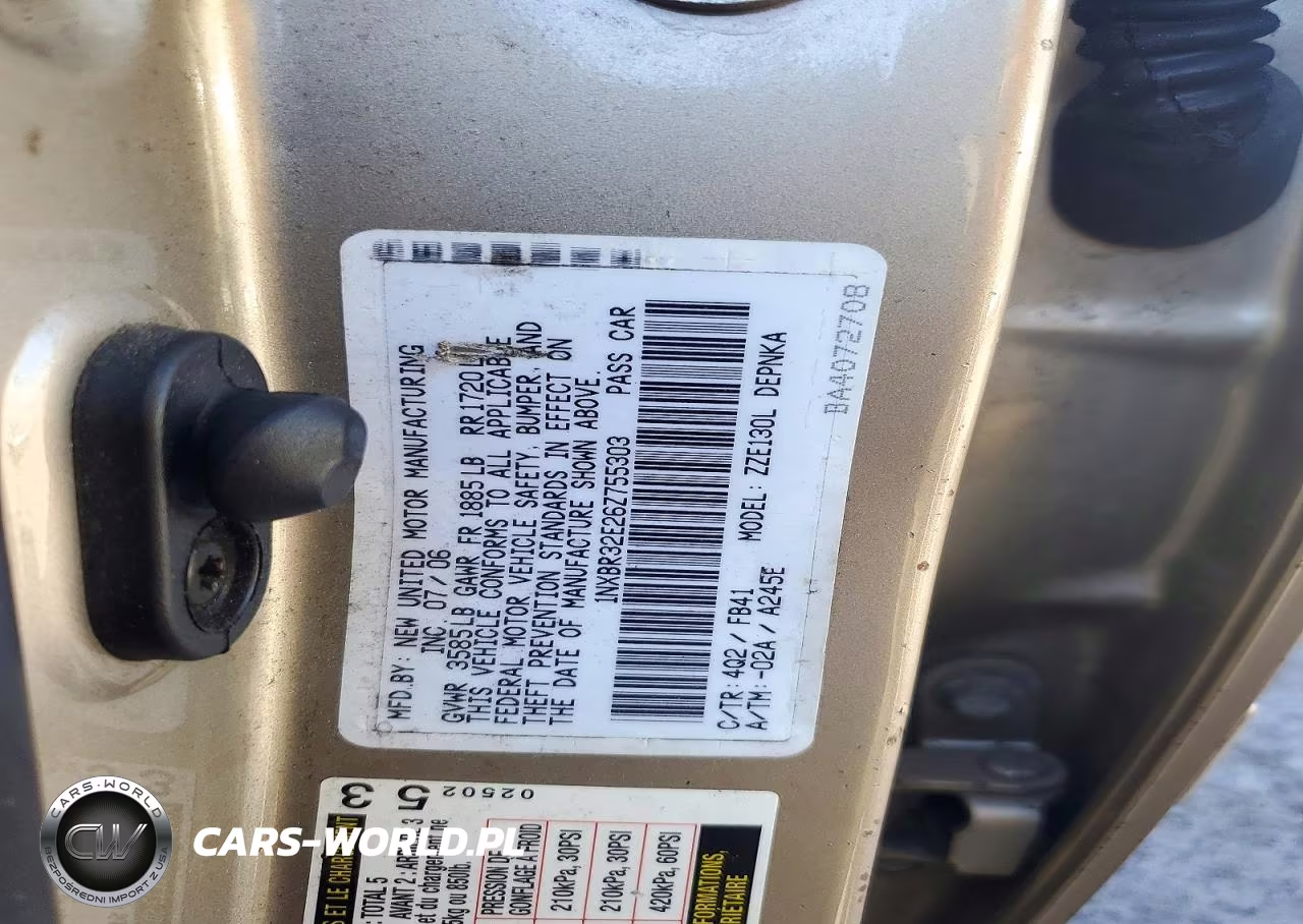 2006 Toyota Corolla Le VIN:1NXBR32E26Z755303 - 13