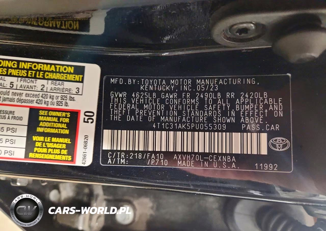 2023 Toyota Camry Le VIN:4T1C31AK5PU055309 - 12