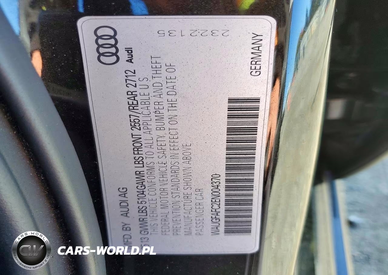 2014 Audi A6 Premium Plus VIN:WAUGFAFC2EN004370 - 13