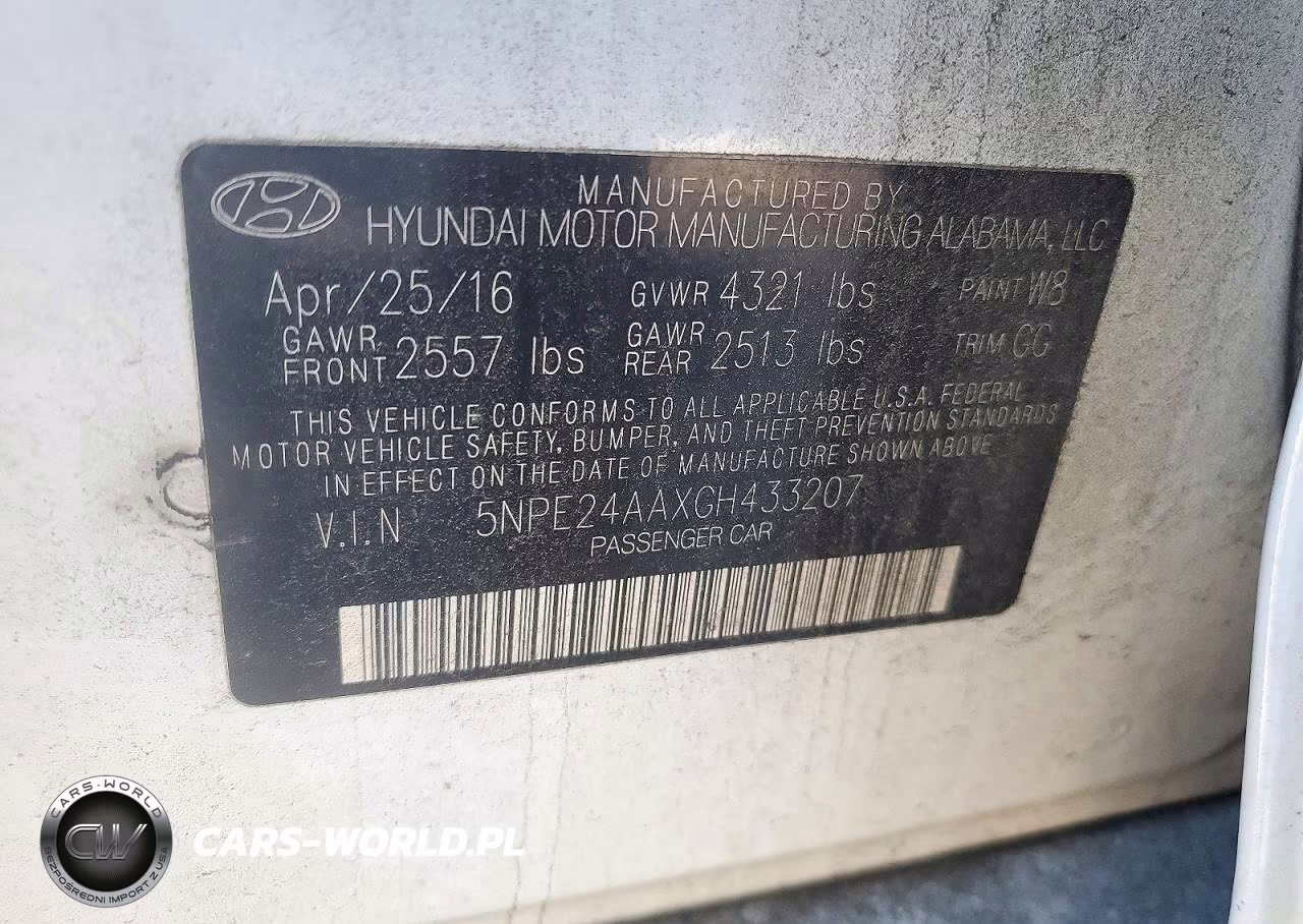 2016 Hyundai Sonata Eco VIN:5NPE24AAXGH433207 - 12