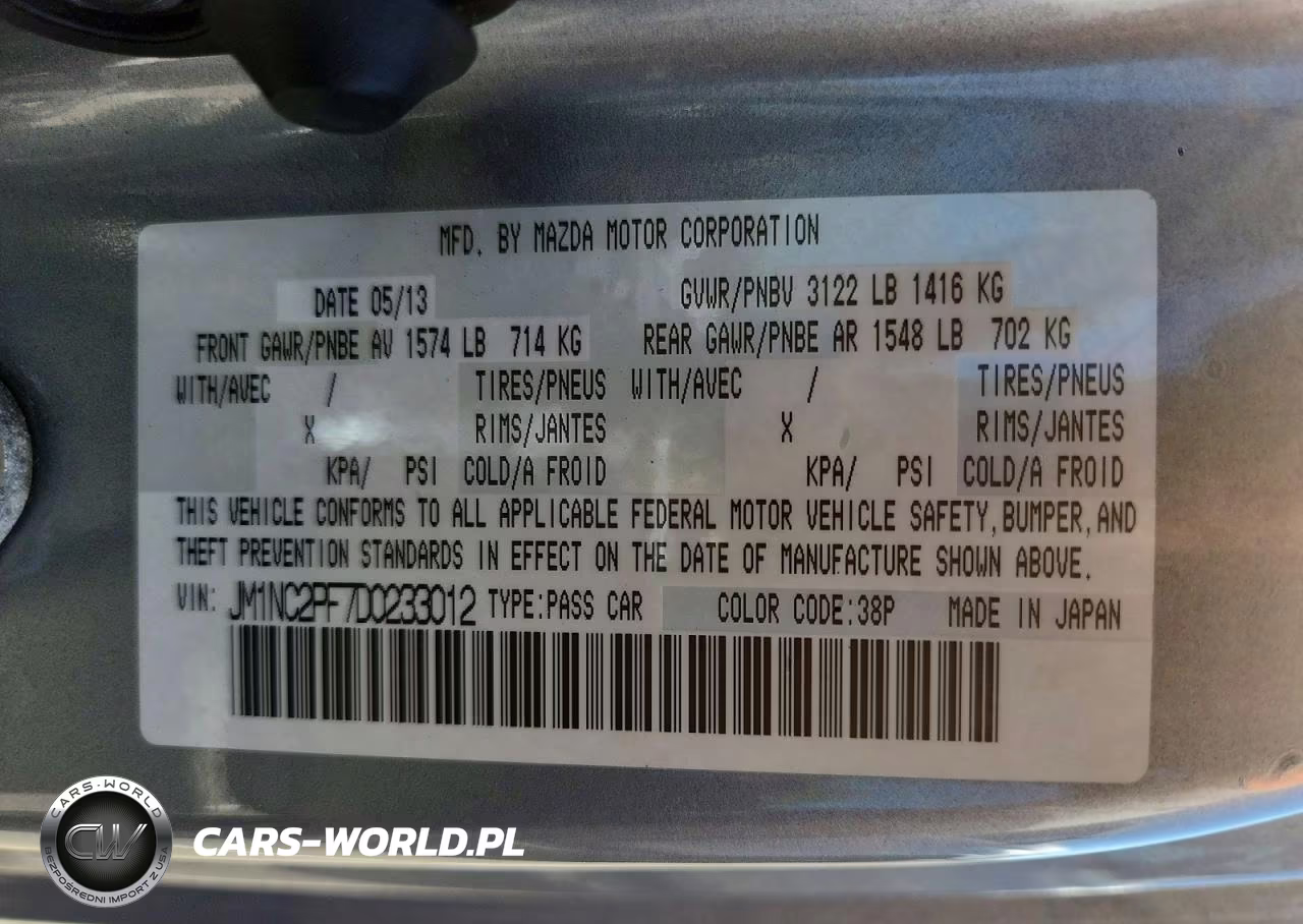 2013 Mazda Mx-5 Miata Grand Touring VIN:JM1NC2PF7D0233012 - 13
