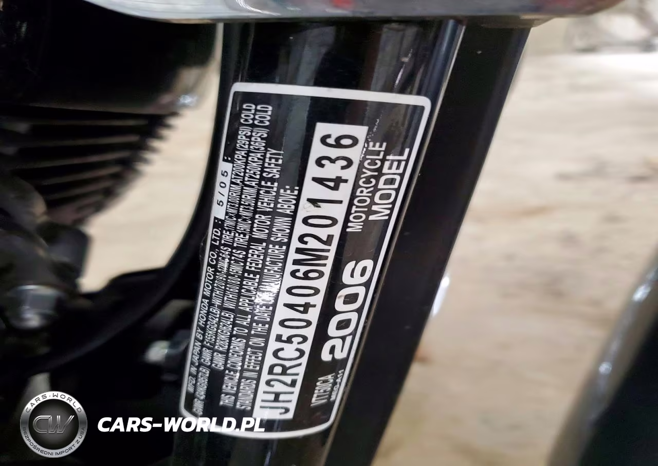 2006 Honda Vt7 VIN:JH2RC50406M201436 - 9