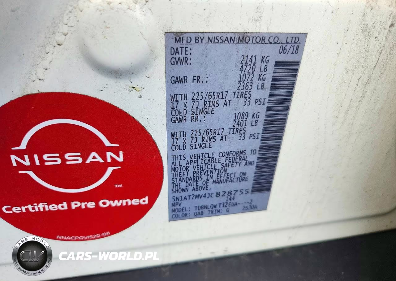 2018 Nissan Rogue Sv VIN:5N1AT2MV4JC828755 - 13